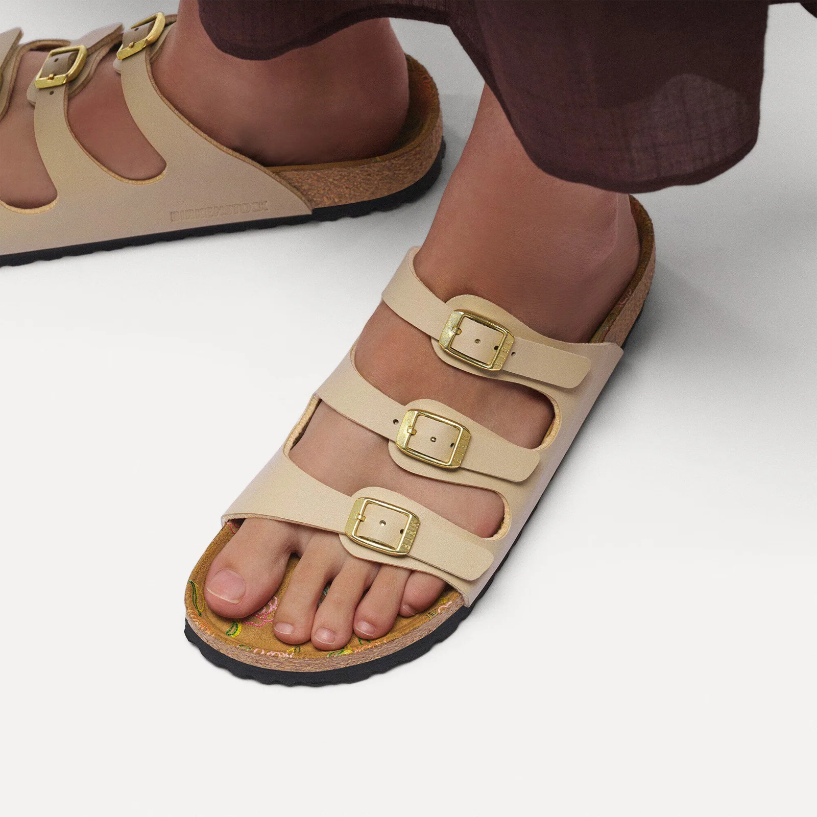 Birkenstock Florida Slide Sandal (Women) - Flowers Sandcastle Birko-Flor - Image 7