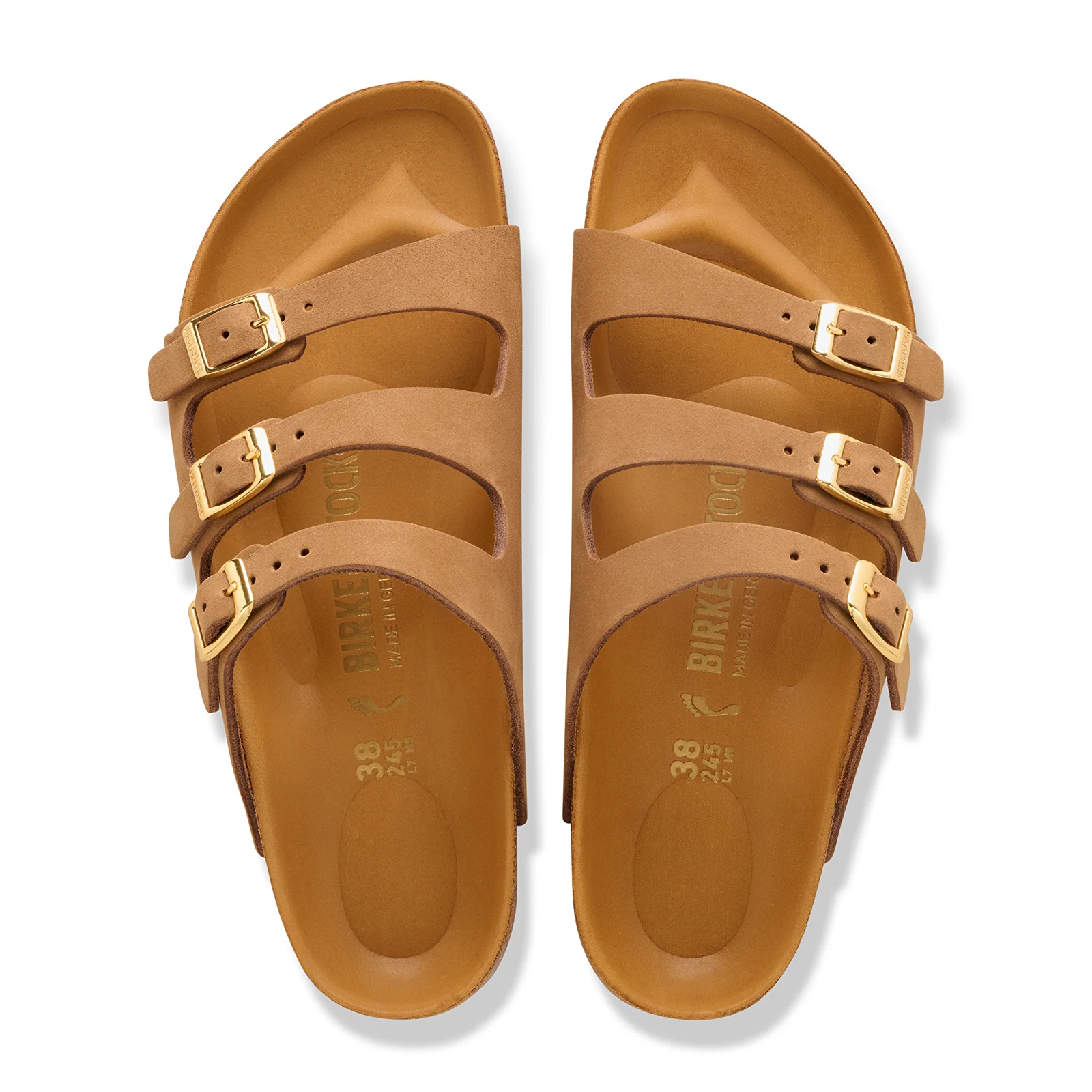 Birkenstock Florida Slide Sandal (Women) - Mink Nubuck - Image 2