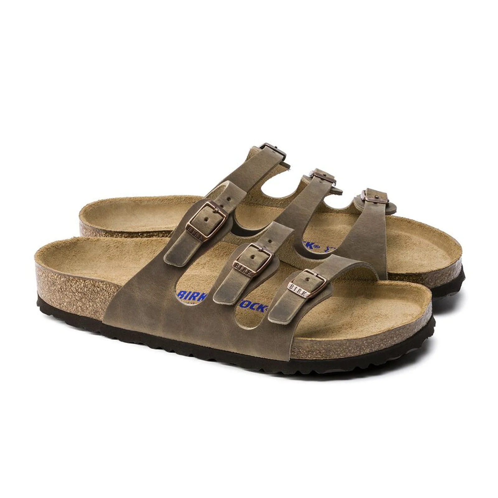 Birkenstock Florida Soft Footbed Slide Sandal (Women) - Tobacco Oiled Leather - Image 4