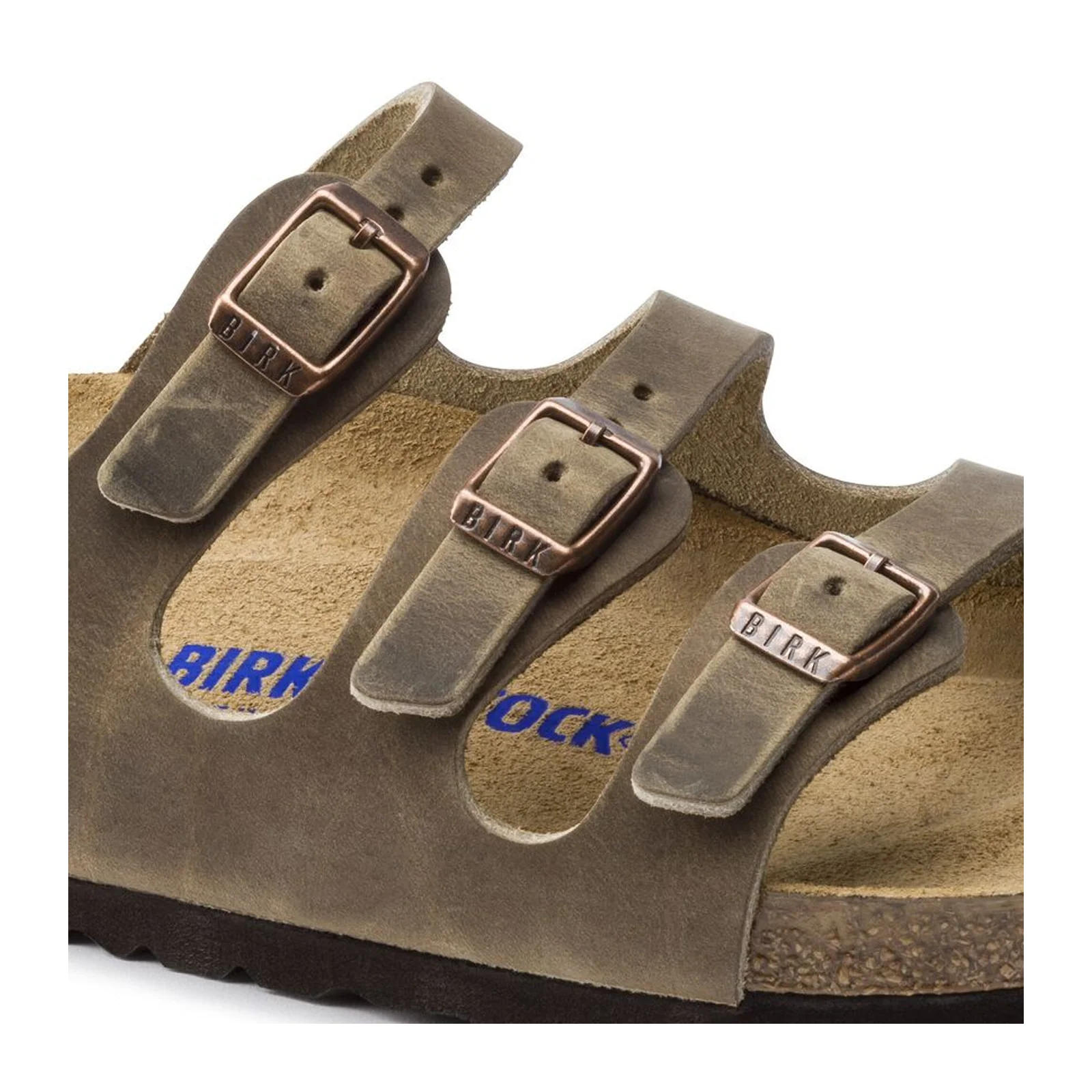 Birkenstock Florida Soft Footbed Slide Sandal (Women) - Tobacco Oiled Leather - Image 5