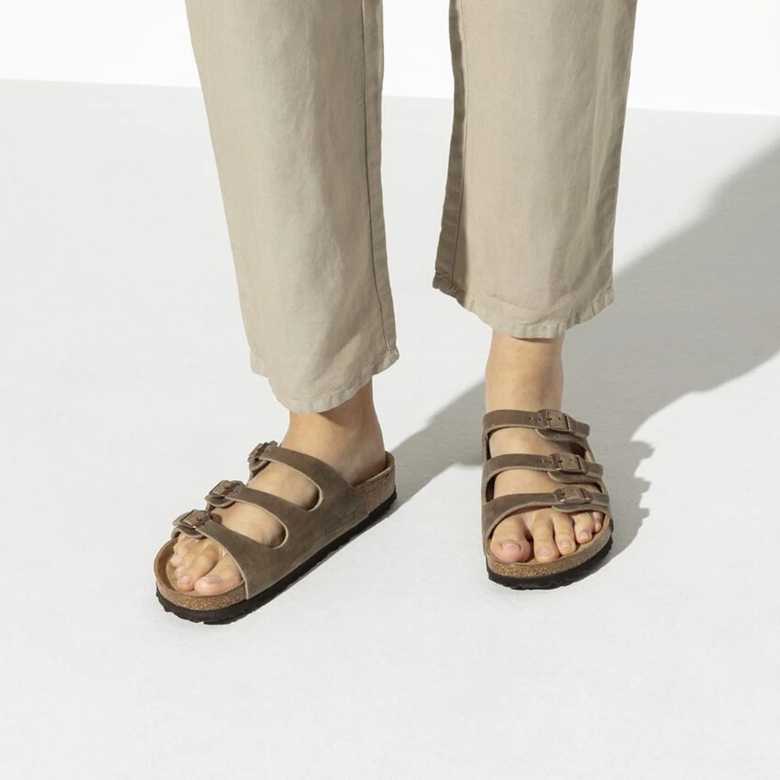 Birkenstock Florida Soft Footbed Slide Sandal (Women) - Tobacco Oiled Leather - Image 7