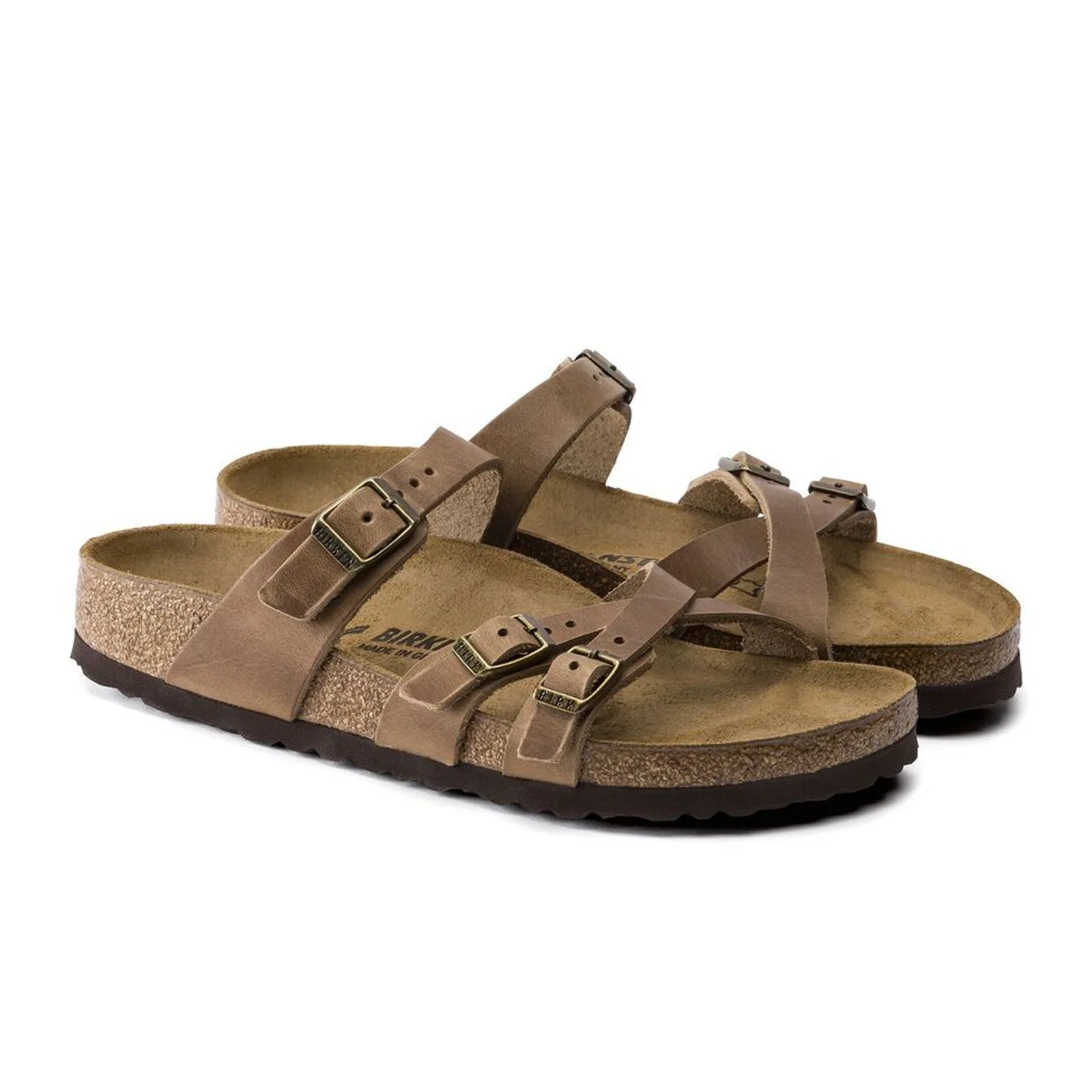 Birkenstock Franca Narrow Slide Sandal (Women) - Tobacco Oiled Leather - Image 4