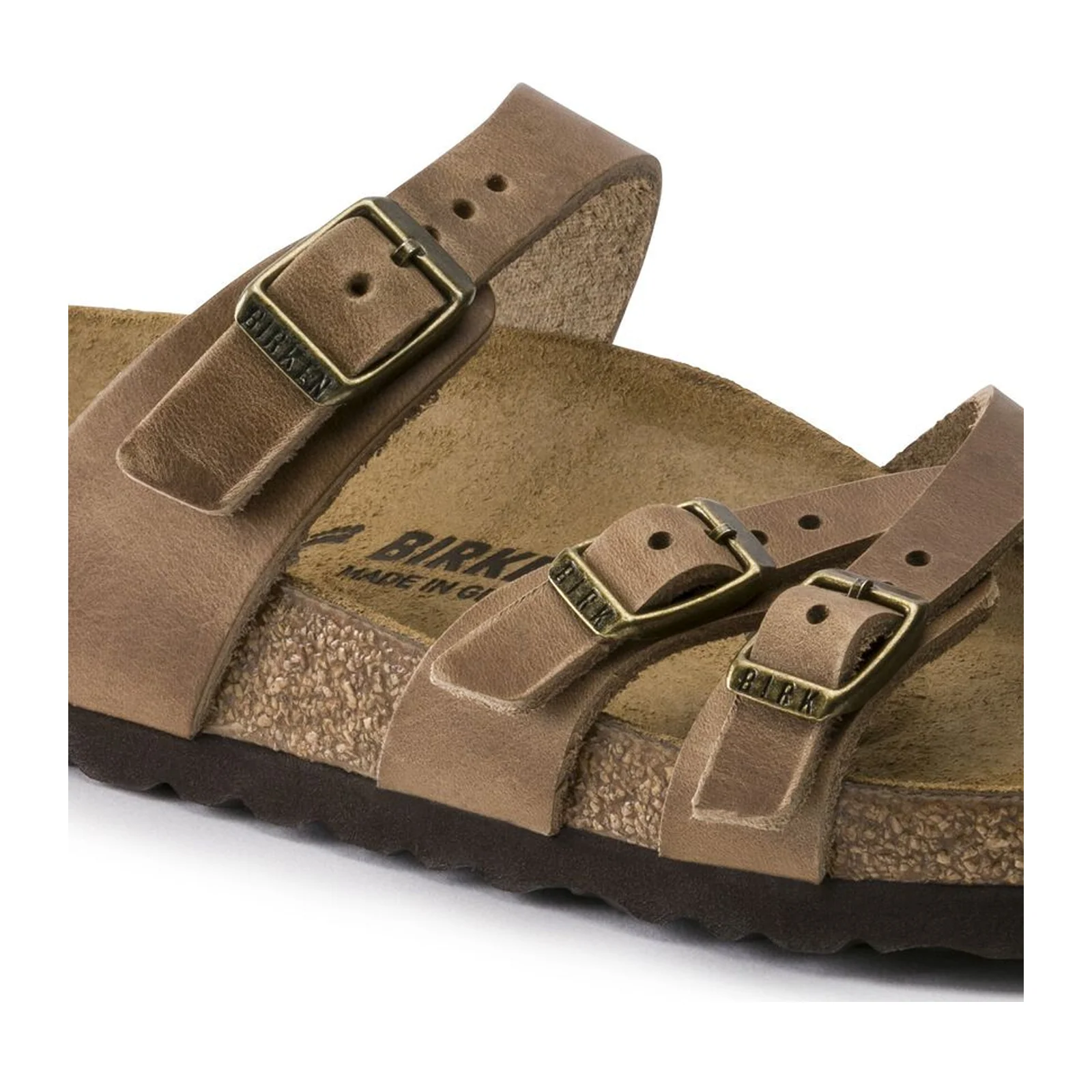 Birkenstock Franca Narrow Slide Sandal (Women) - Tobacco Oiled Leather - Image 5