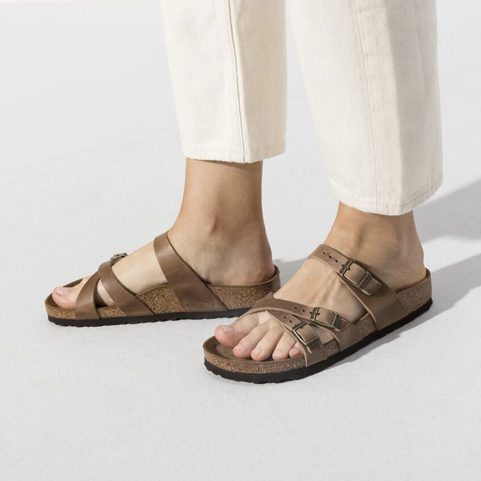Birkenstock Franca Slide Sandal (Women) - Tobacco Oiled Leather - Image 7