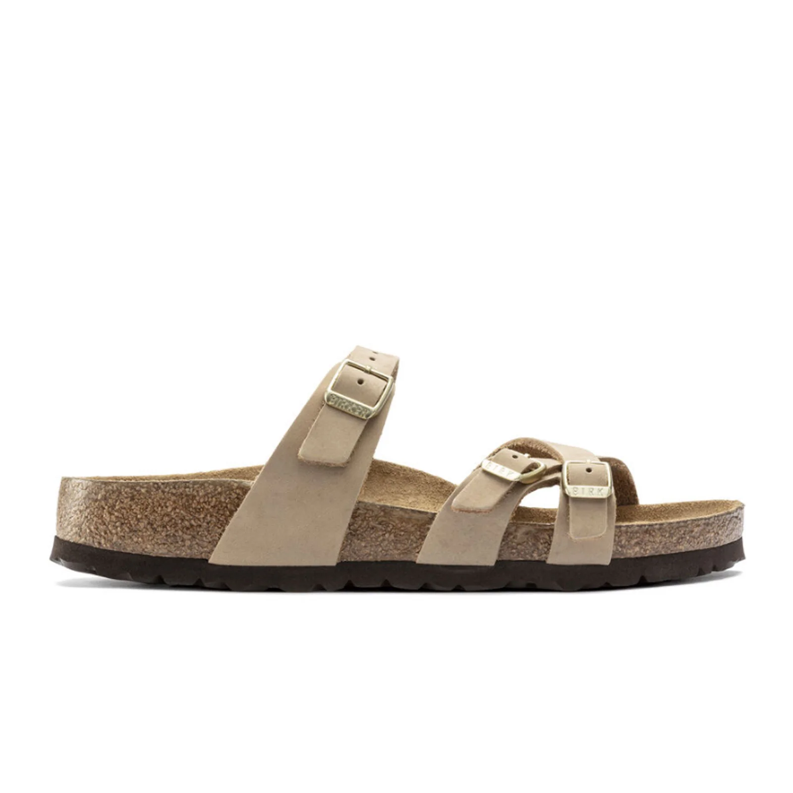 Birkenstock Franca Soft Footbed Slide Sandal (Women) - Sandcastle Nubuck - Image 4