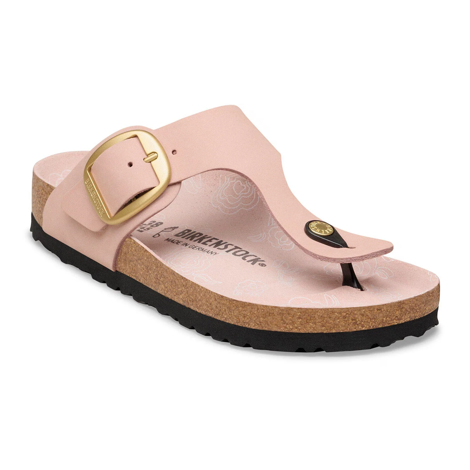 Birkenstock Gizeh Big Buckle Sandal (Women) - Soft Pink Nubuck