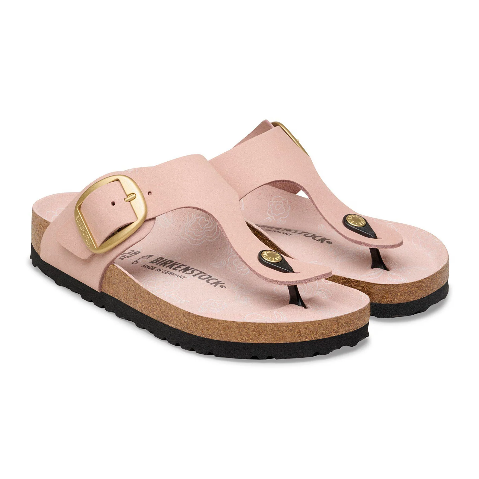 Birkenstock Gizeh Big Buckle Sandal (Women) - Soft Pink Nubuck - Image 4