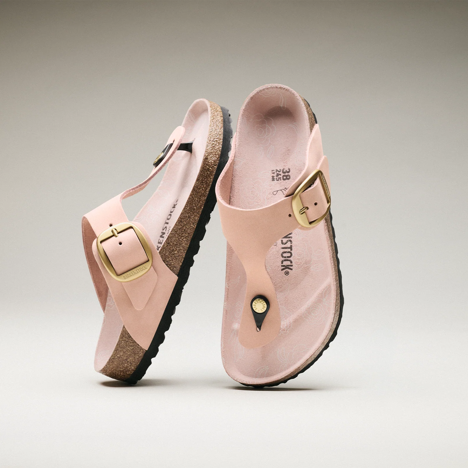 Birkenstock Gizeh Big Buckle Sandal (Women) - Soft Pink Nubuck - Image 9