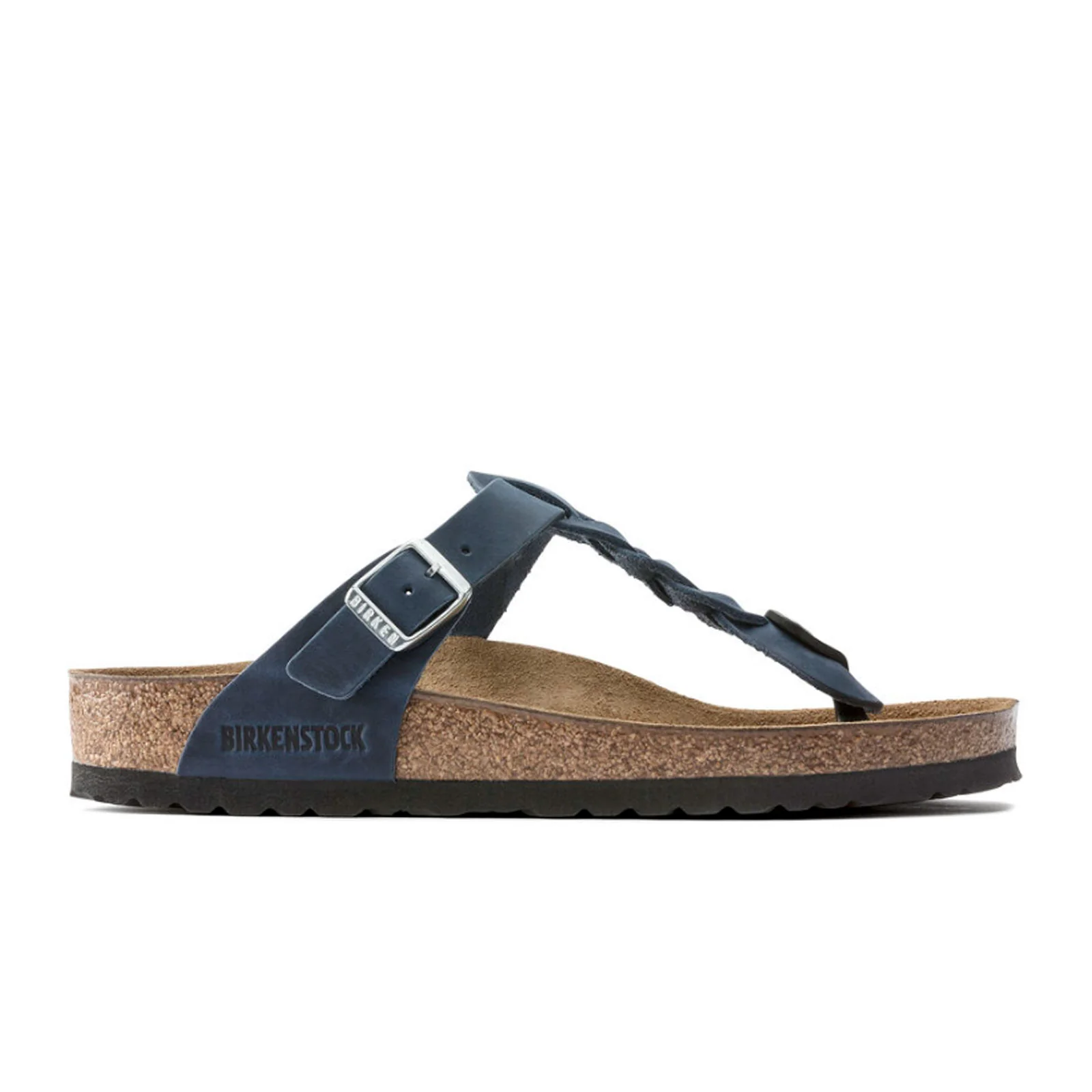 Birkenstock Gizeh Braid Sandal (Women) - Navy Oiled Leather - Image 4