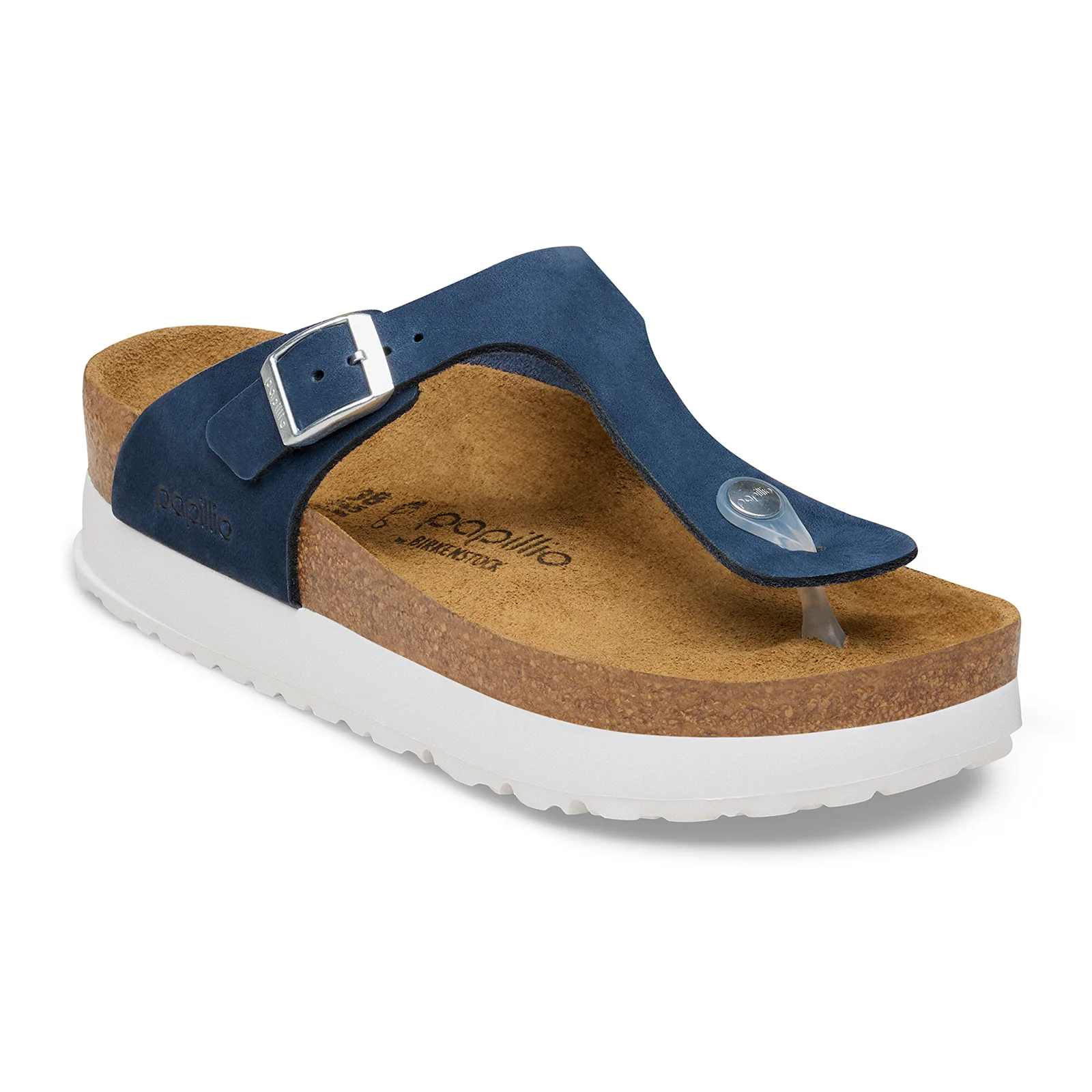 Birkenstock Gizeh Flex Platform Sandal (Women) - New Navy Nubuck