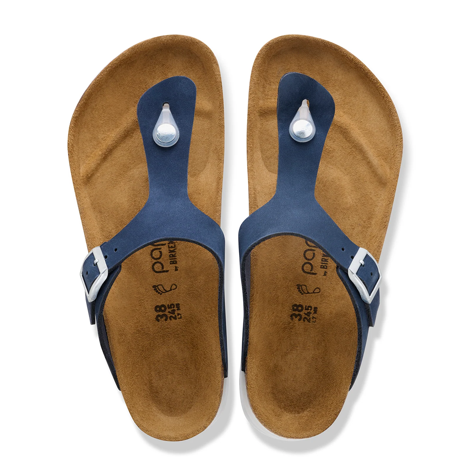 Birkenstock Gizeh Flex Platform Sandal (Women) - New Navy Nubuck - Image 2