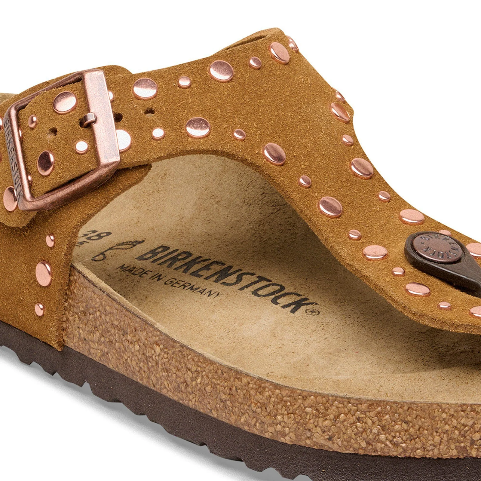 Birkenstock Gizeh Rivets Sandal (Women) - Mink Suede - Image 5