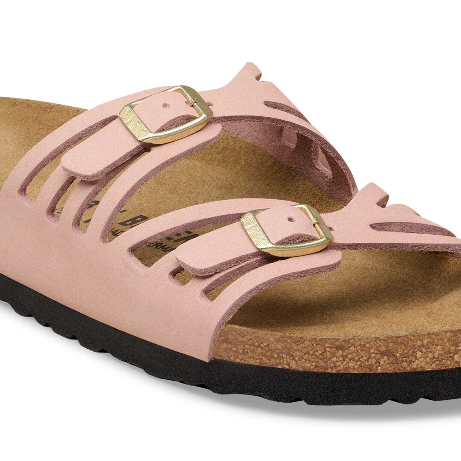 Birkenstock Granada Narrow Slide Sandal (Women) - Soft Pink Nubuck - Image 5