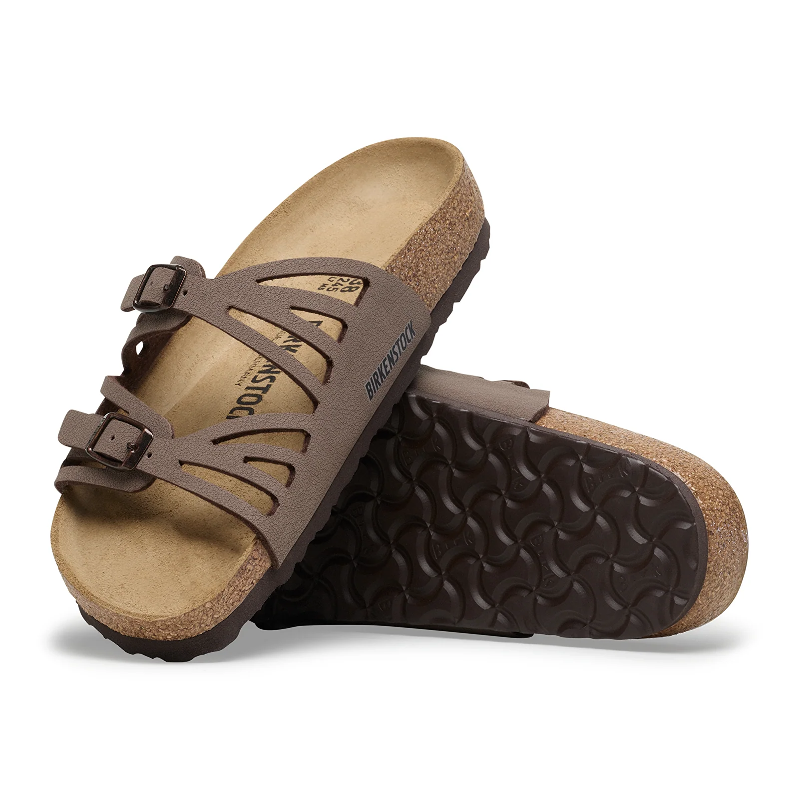 Birkenstock Granada Slide Sandal (Women) - Mocha Birkibuc - Image 3