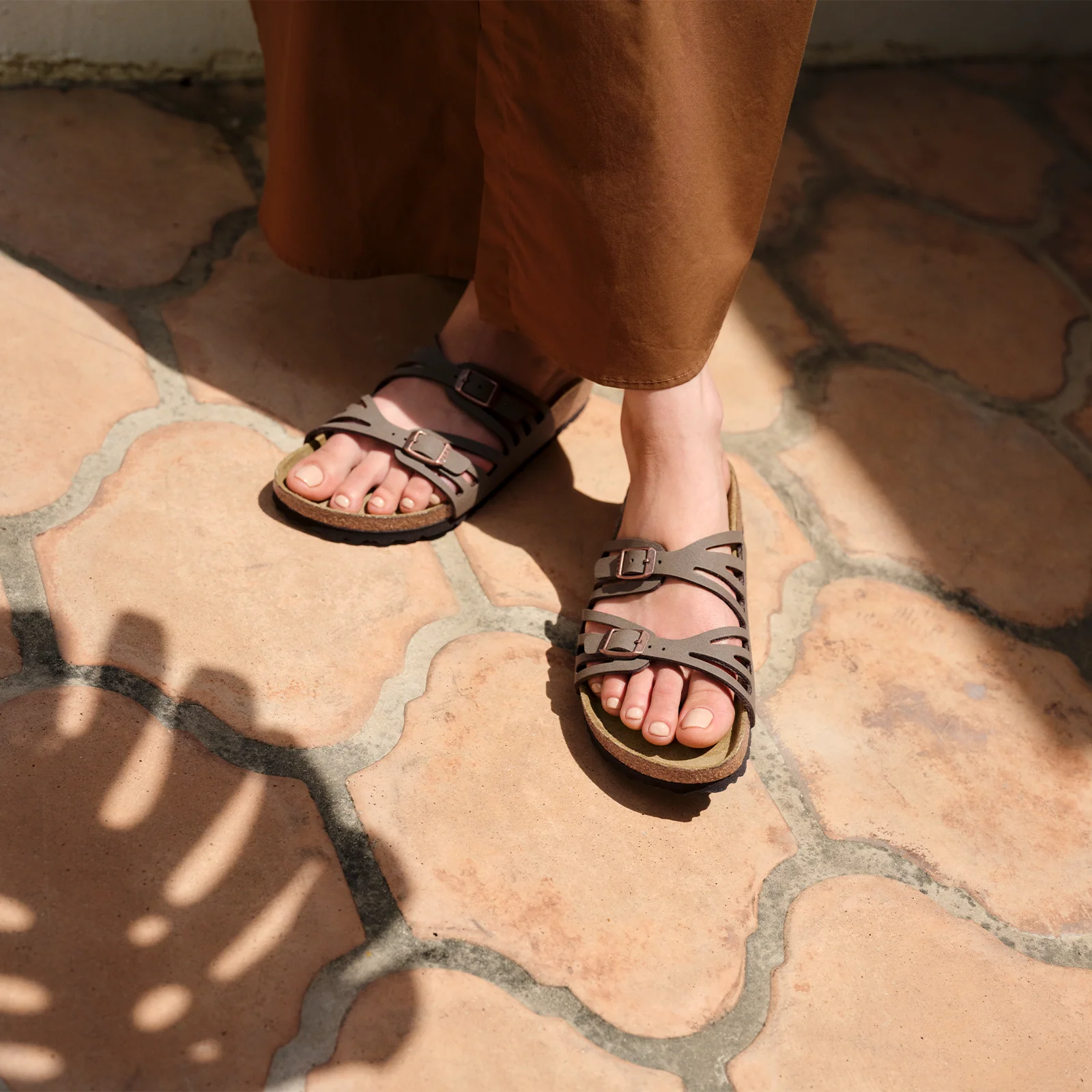 Birkenstock Granada Slide Sandal (Women) - Mocha Birkibuc - Image 7
