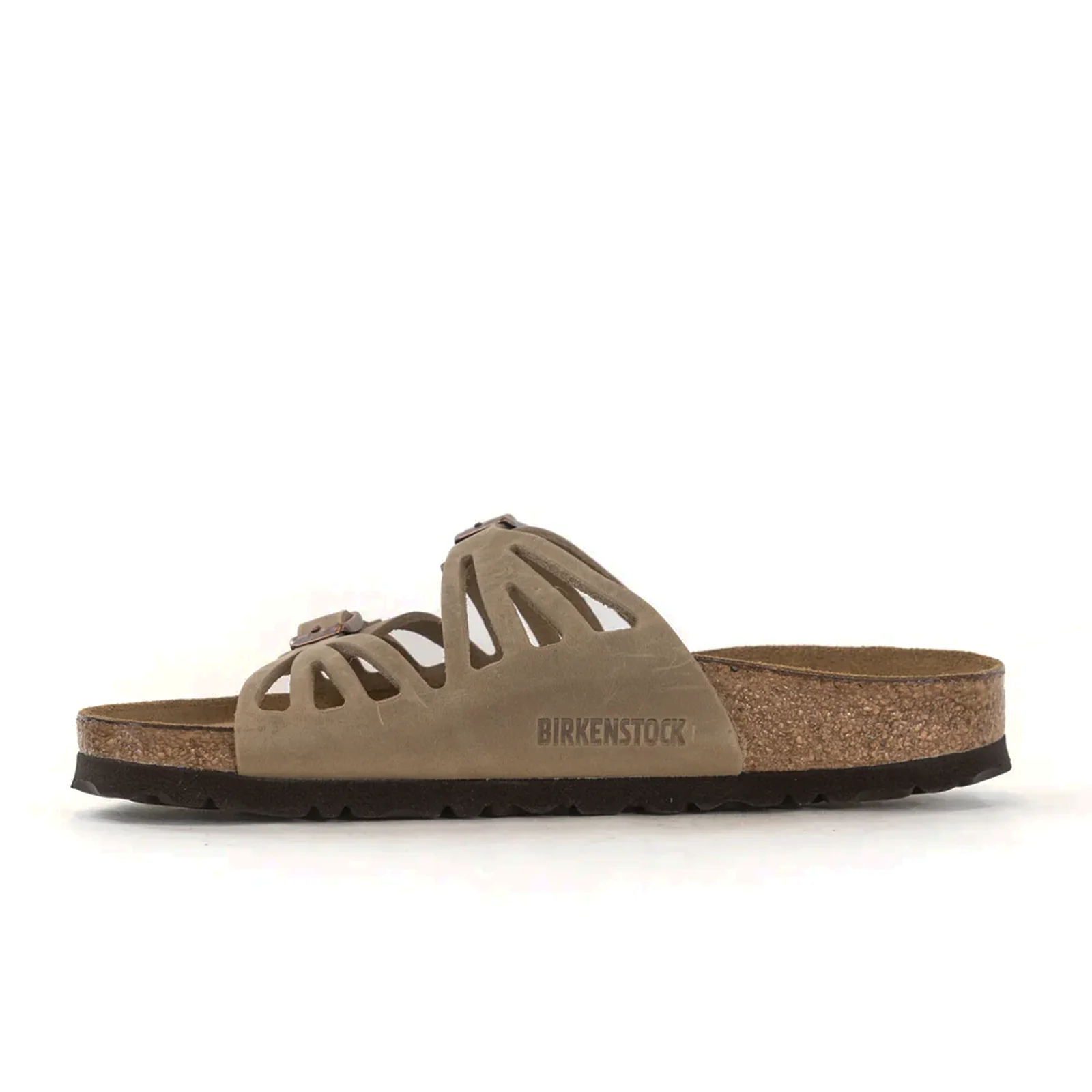 Birkenstock Granada Soft Footbed Narrow Slide Sandal (Women) - Tobacco Oiled Leather - Image 2