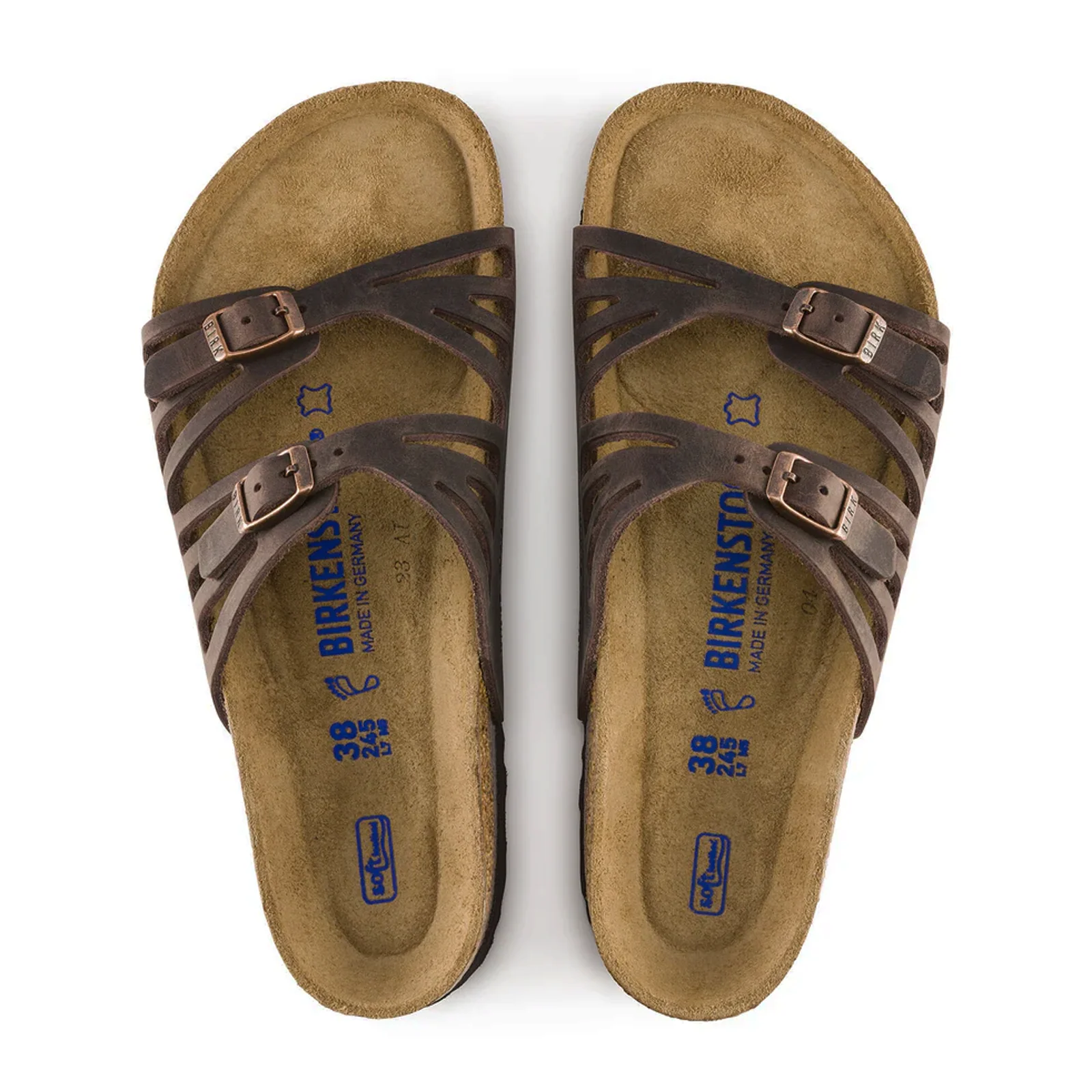 Birkenstock Granada Soft Footbed Slide Sandal (Women) - Habana Leather - Image 2