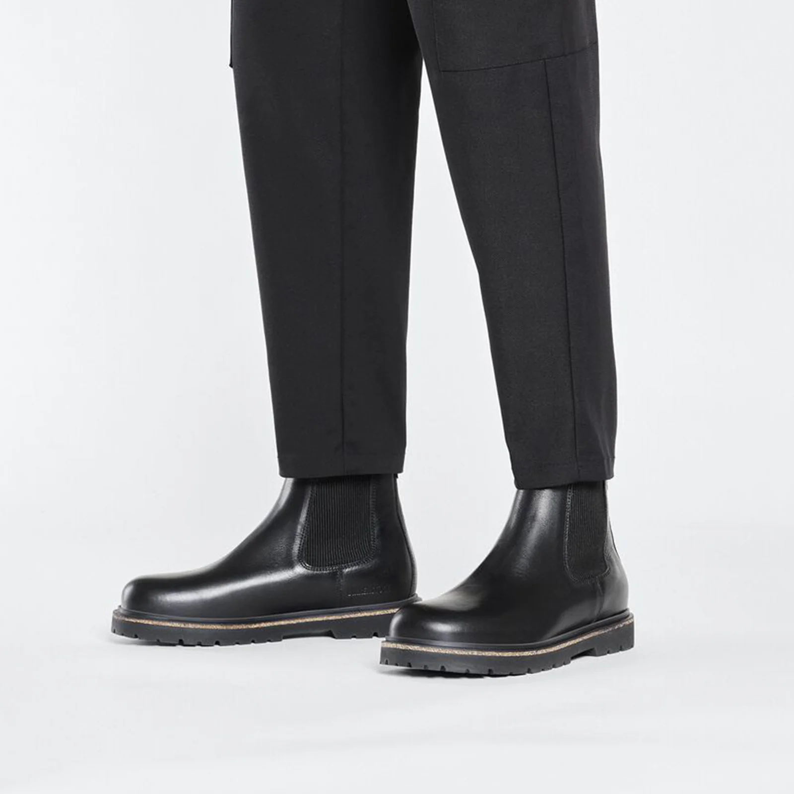 Birkenstock Highwood Chelsea Boot (Men) - Black Leather - Image 5