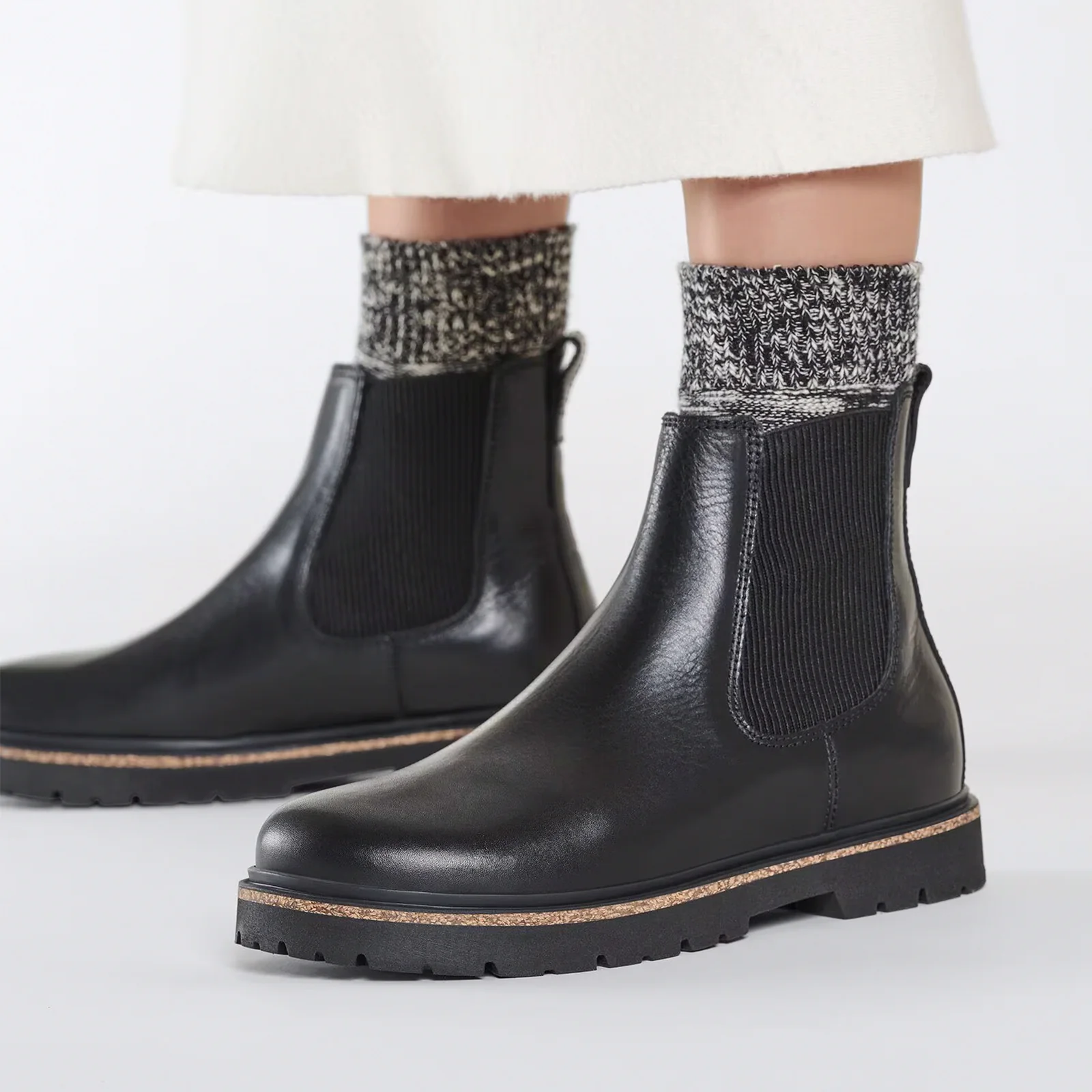 Birkenstock Highwood Chelsea Boot (Women) - Black Leather - Image 7