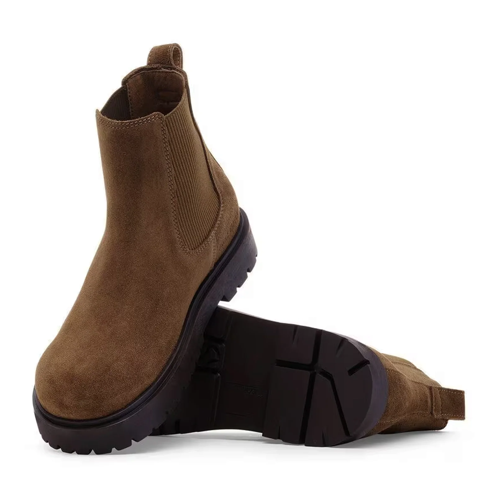 Birkenstock Highwood Chelsea Boot (Women) - Dark Tea Suede - Image 3