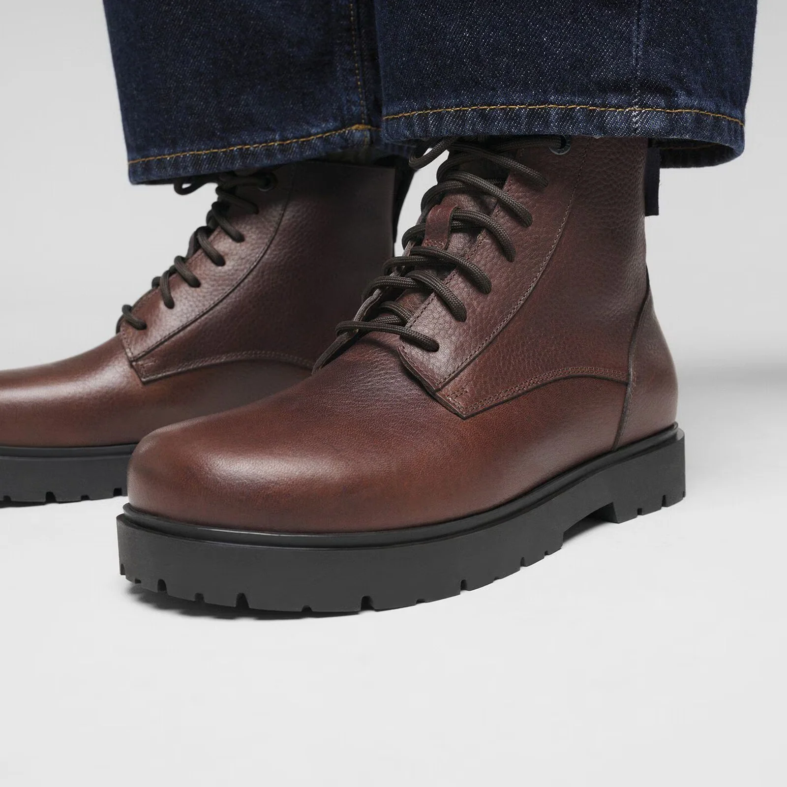 Birkenstock Highwood Lace Waterproof Mid Boot (Men) - Chocolate Leather - Image 7