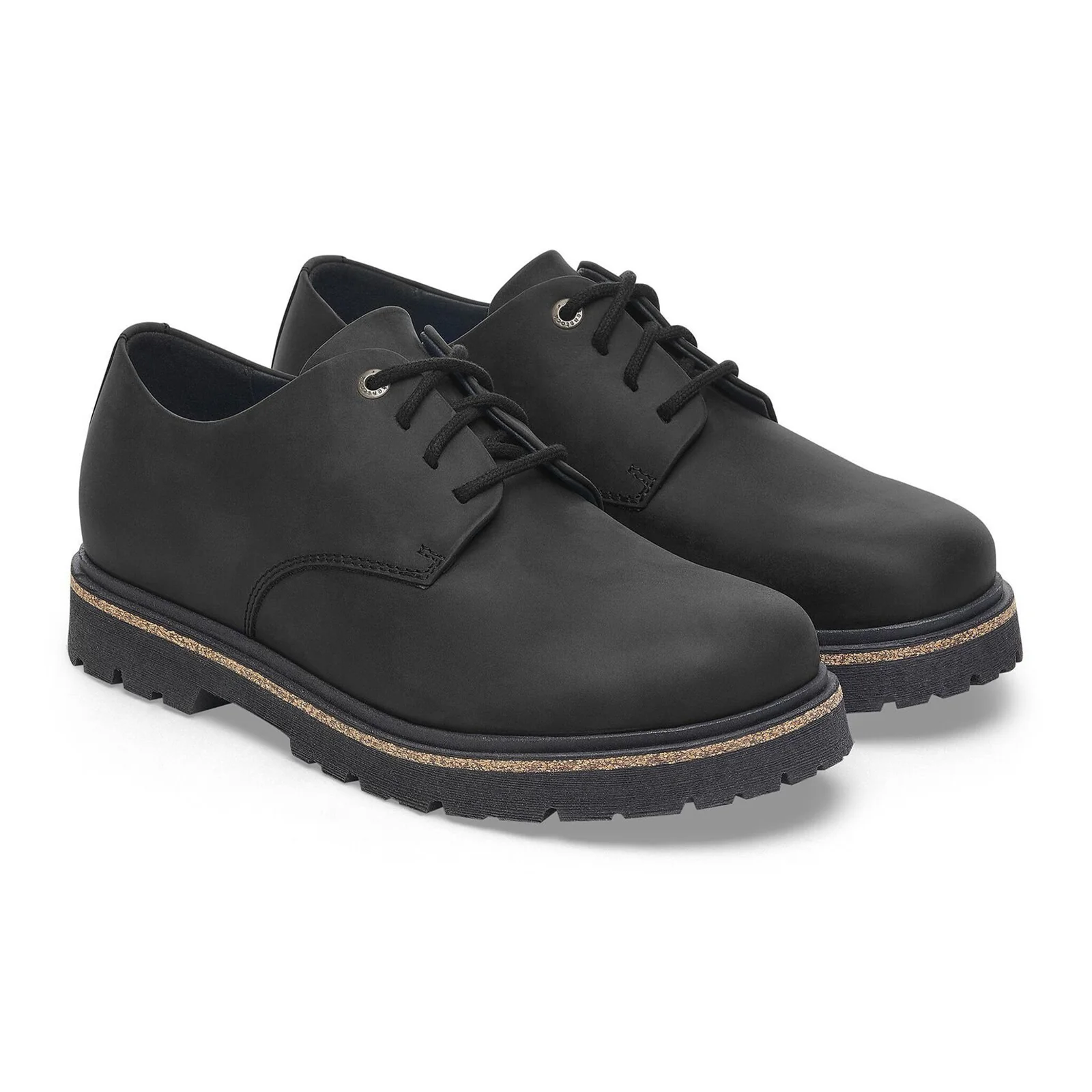 Birkenstock Highwood Low Oxford (Men) - Black Oiled Leather - Image 5