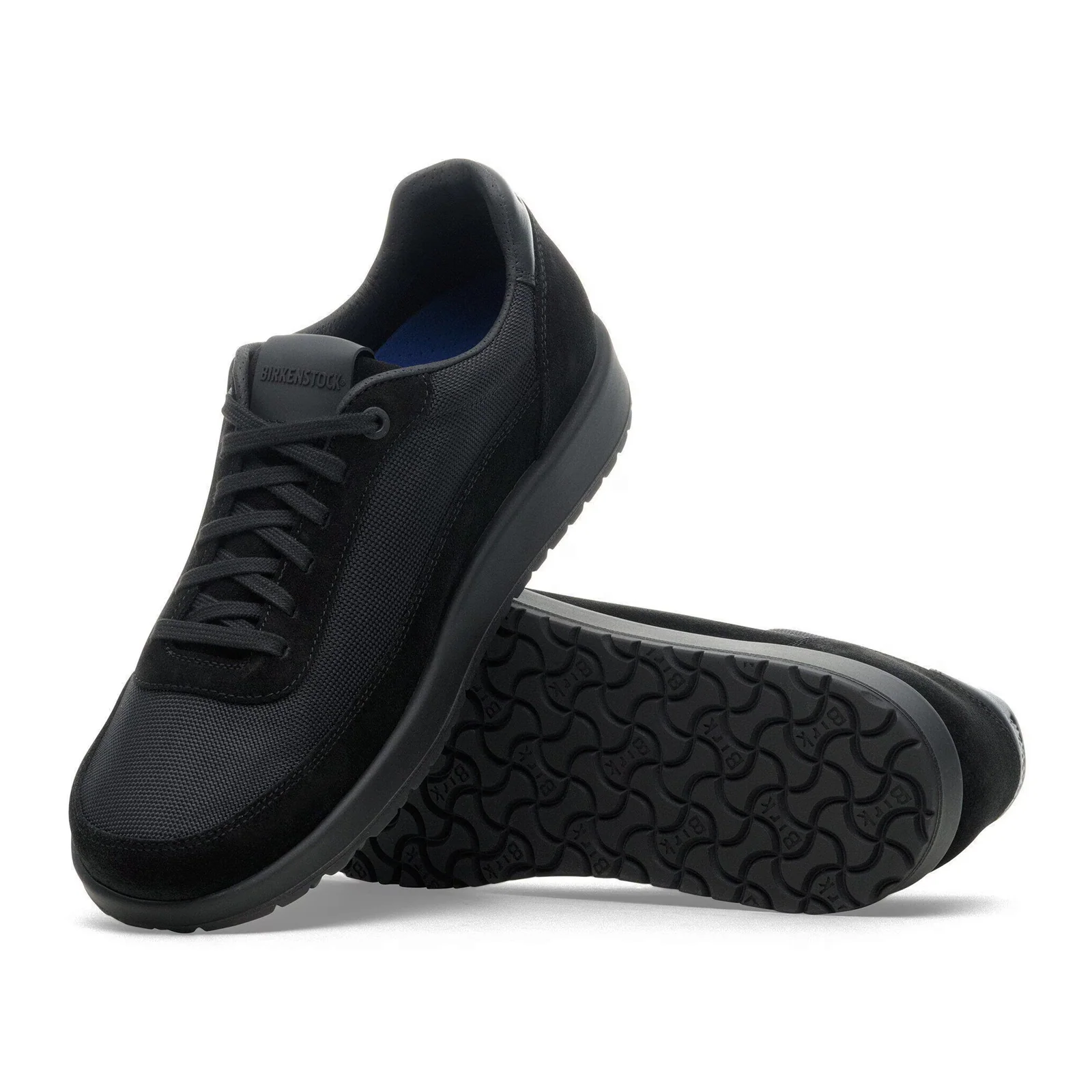 Birkenstock Honnef City Lace Up (Women) - Black/Black Textile - Image 3