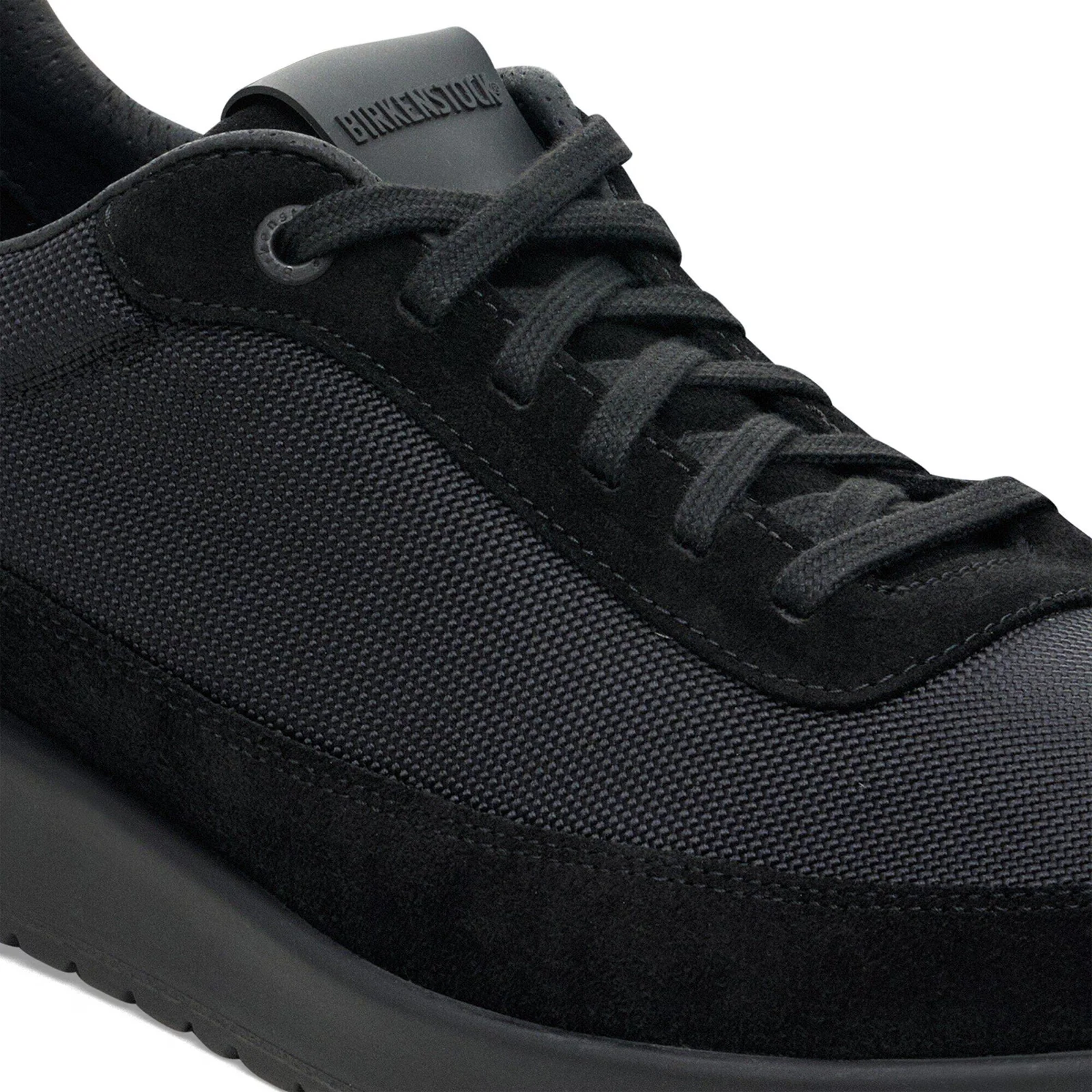 Birkenstock Honnef City Lace Up (Women) - Black/Black Textile - Image 5