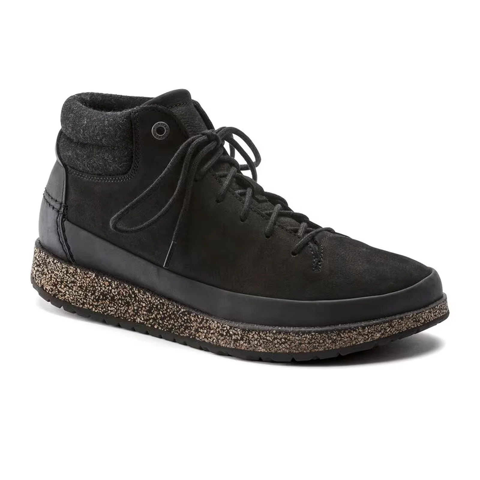 Birkenstock Honnef High Lace Up Ankle Boot (Unisex) - Black Oiled Leather