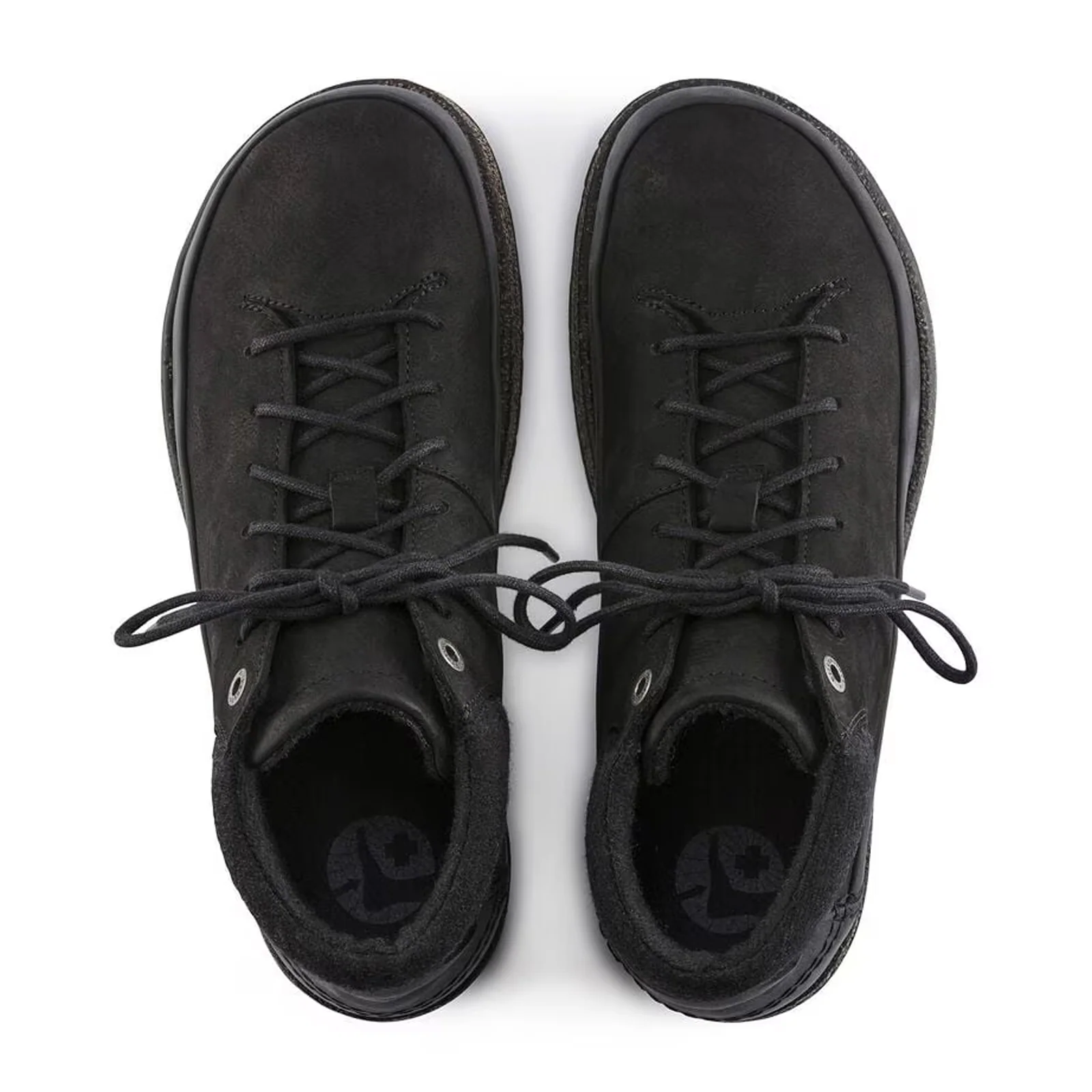 Birkenstock Honnef High Lace Up Ankle Boot (Unisex) - Black Oiled Leather - Image 2