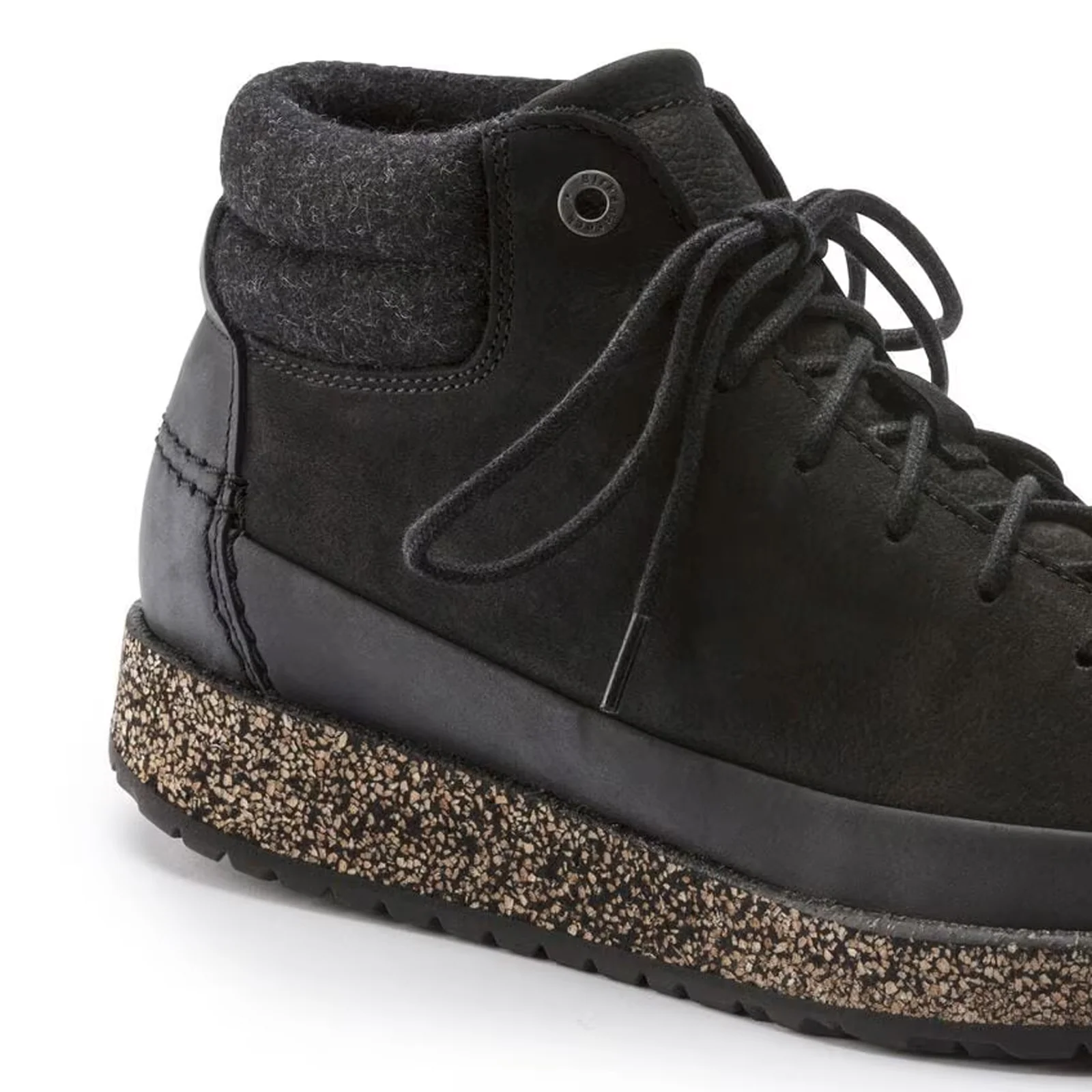 Birkenstock Honnef High Lace Up Ankle Boot (Unisex) - Black Oiled Leather - Image 5