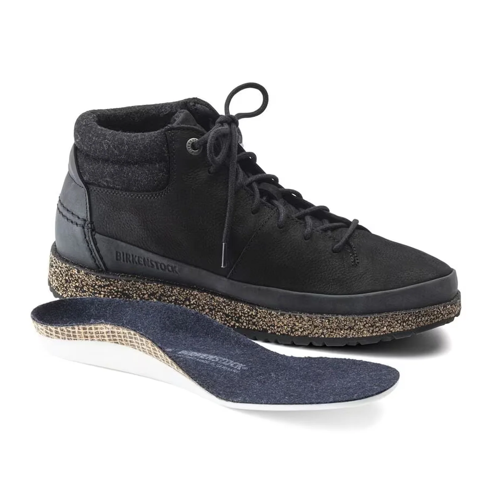 Birkenstock Honnef High Lace Up Ankle Boot (Unisex) - Black Oiled Leather - Image 7
