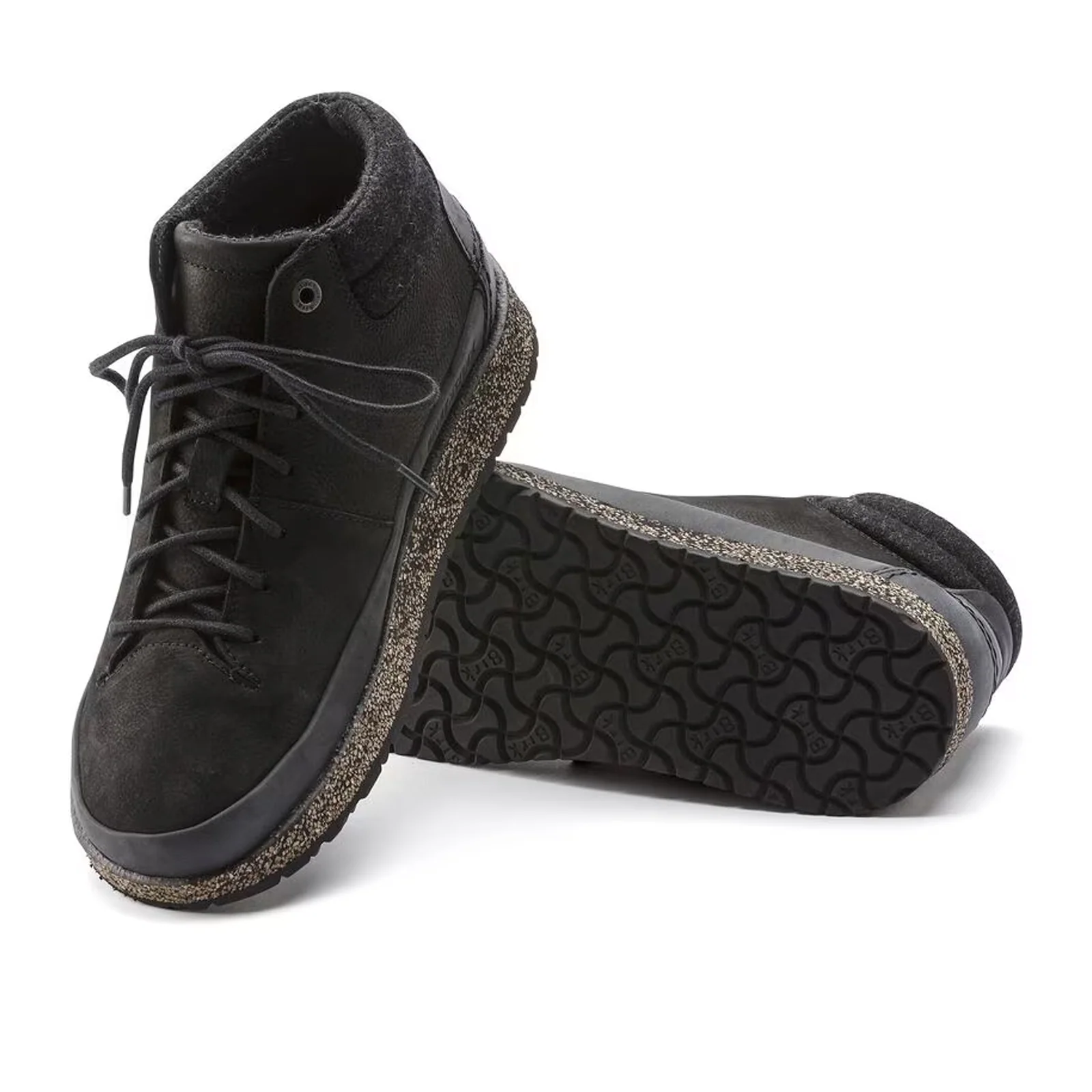 Birkenstock Honnef High Narrow Lace Up Ankle Boot (Women) - Black Oiled Leather - Image 3