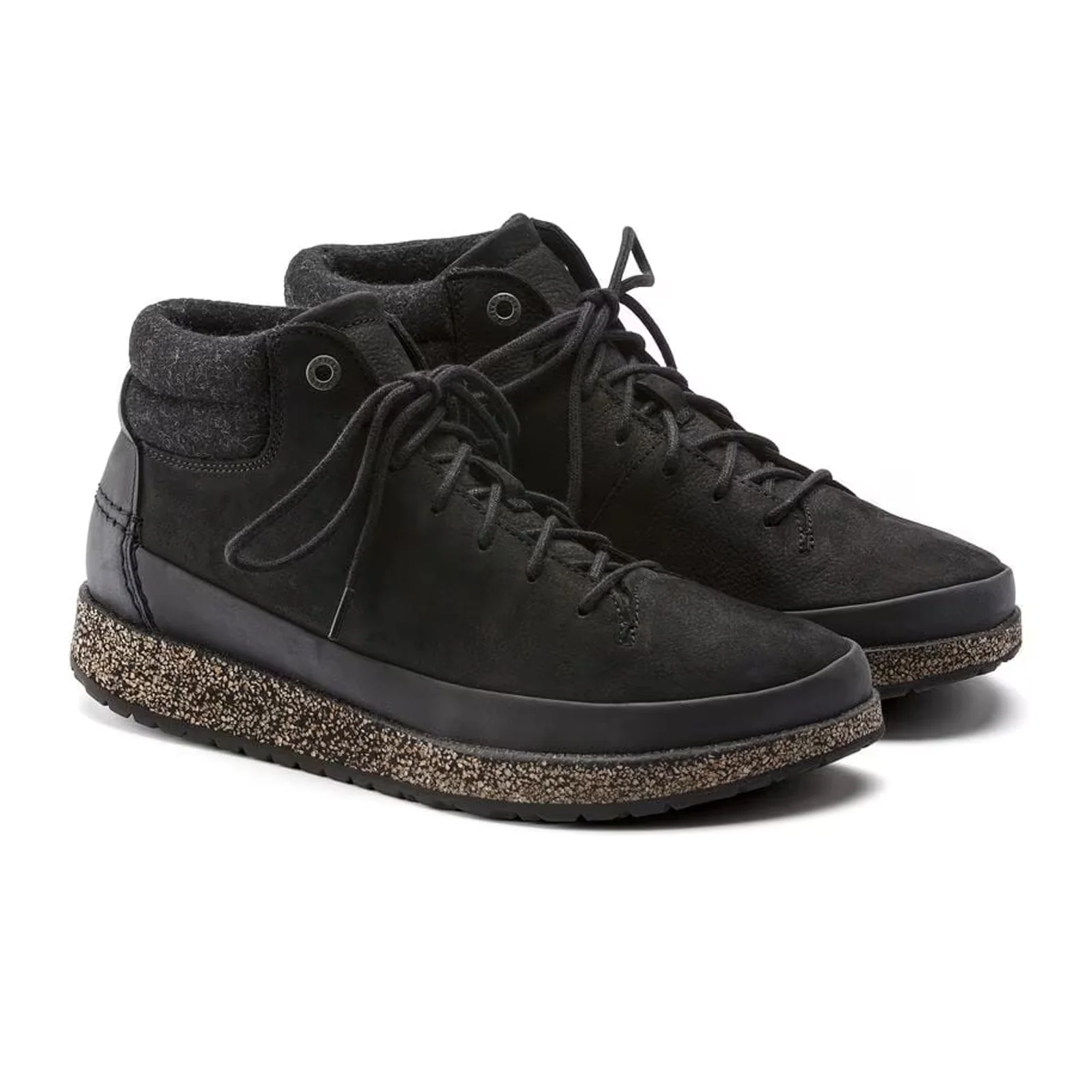 Birkenstock Honnef High Narrow Lace Up Ankle Boot (Women) - Black Oiled Leather - Image 4