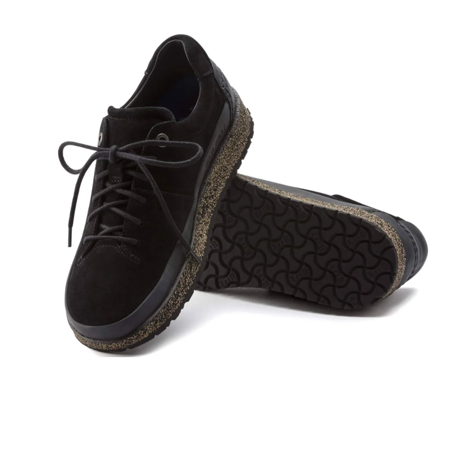 Birkenstock Honnef Low Lace Up (Unisex) - Black Suede - Image 3