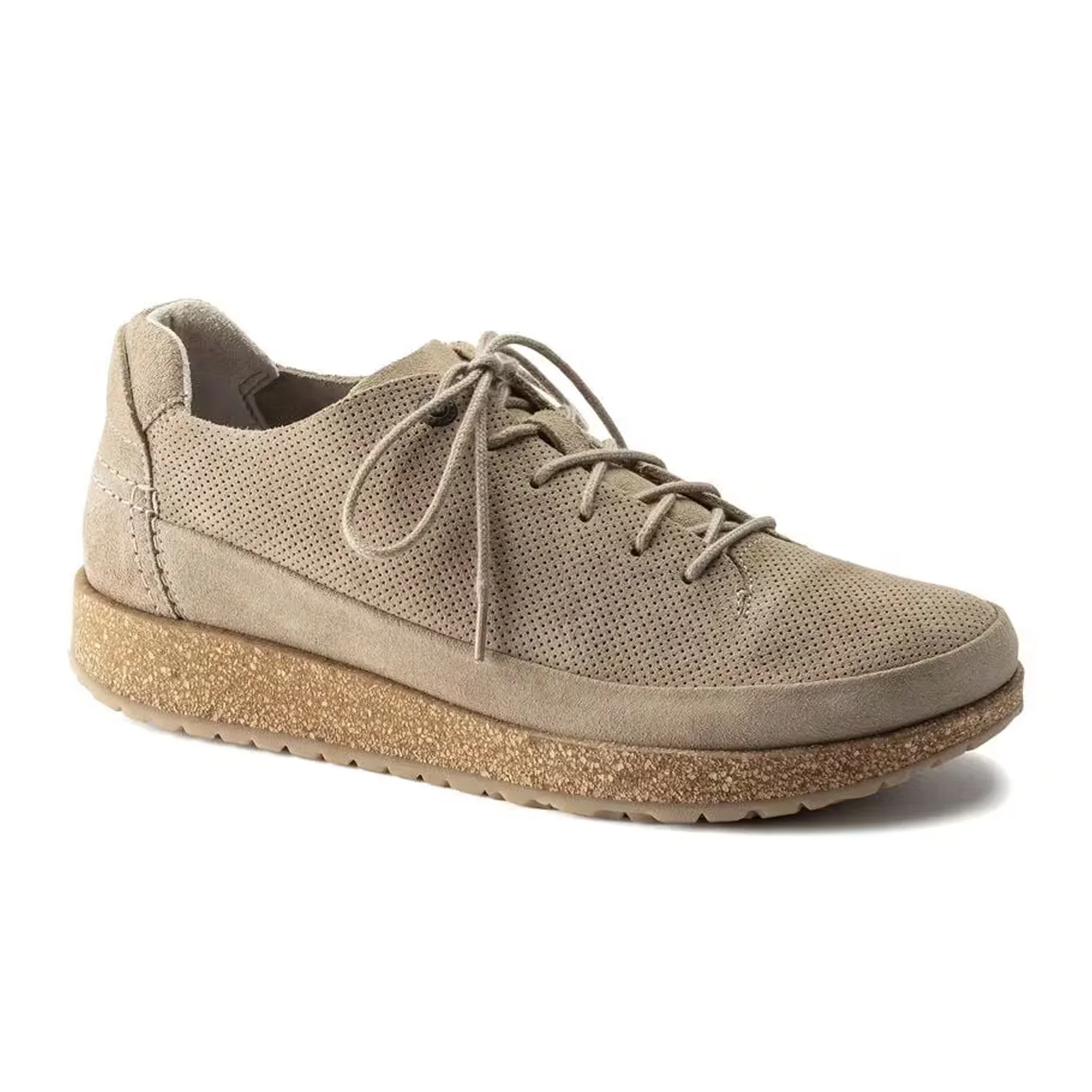 Birkenstock Honnef Low Lace Up (Unisex) - Light Sandcastle Perf Suede