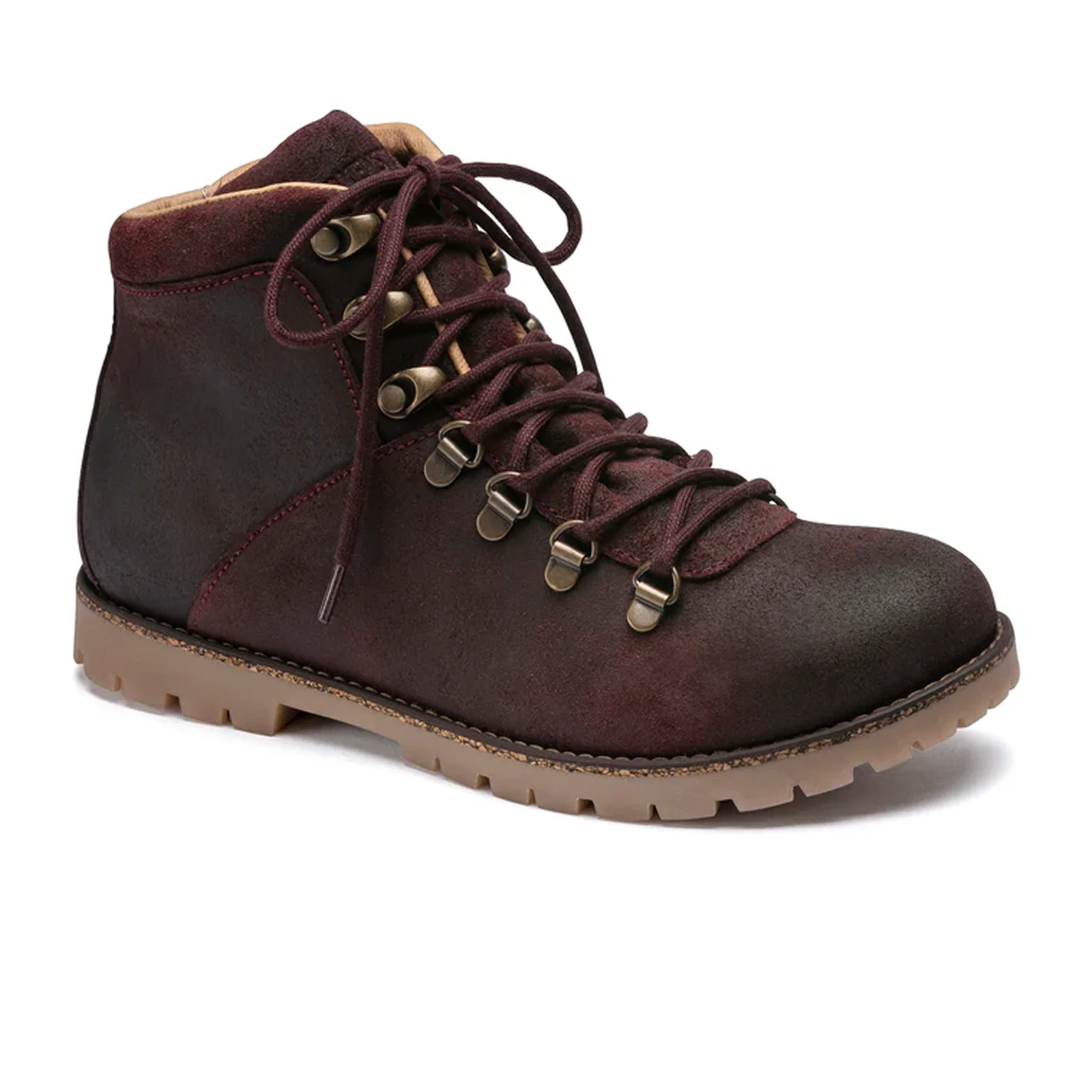Birkenstock Jackson Narrow Ankle Boot (Women) - Burgundy Oiled Suede