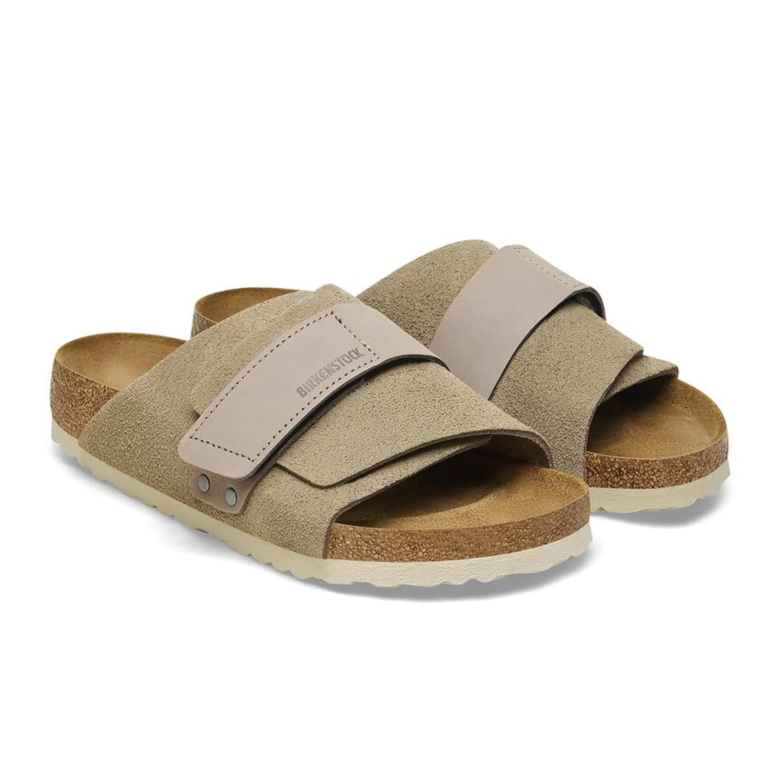 Birkenstock Kyoto Narrow Slide Sandal (Women) - Taupe Suede - Image 4