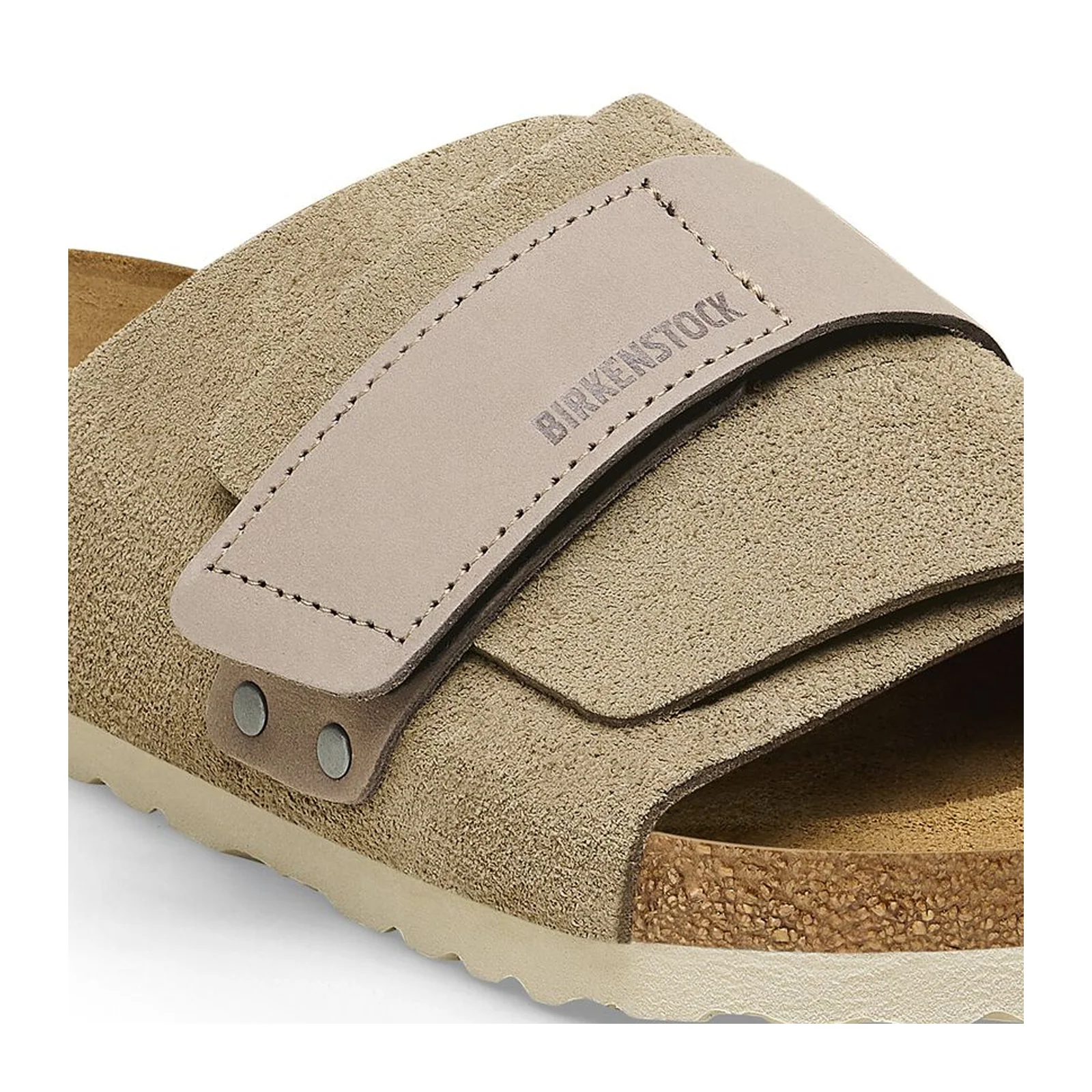 Birkenstock Kyoto Narrow Slide Sandal (Women) - Taupe Suede - Image 5