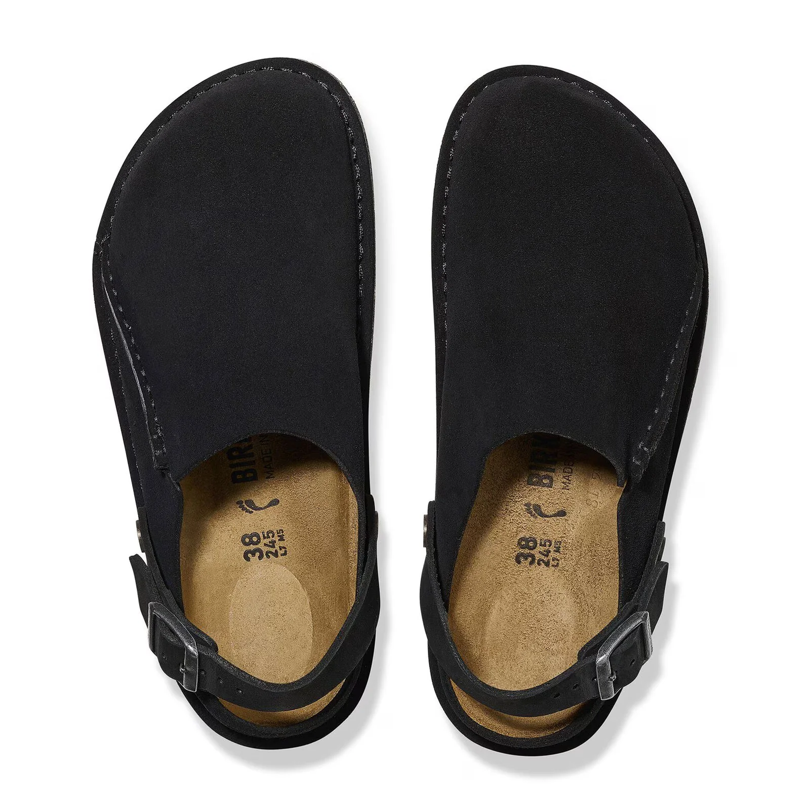 Birkenstock Lutry Narrow Slipper (Women) - Black Suede - Image 2