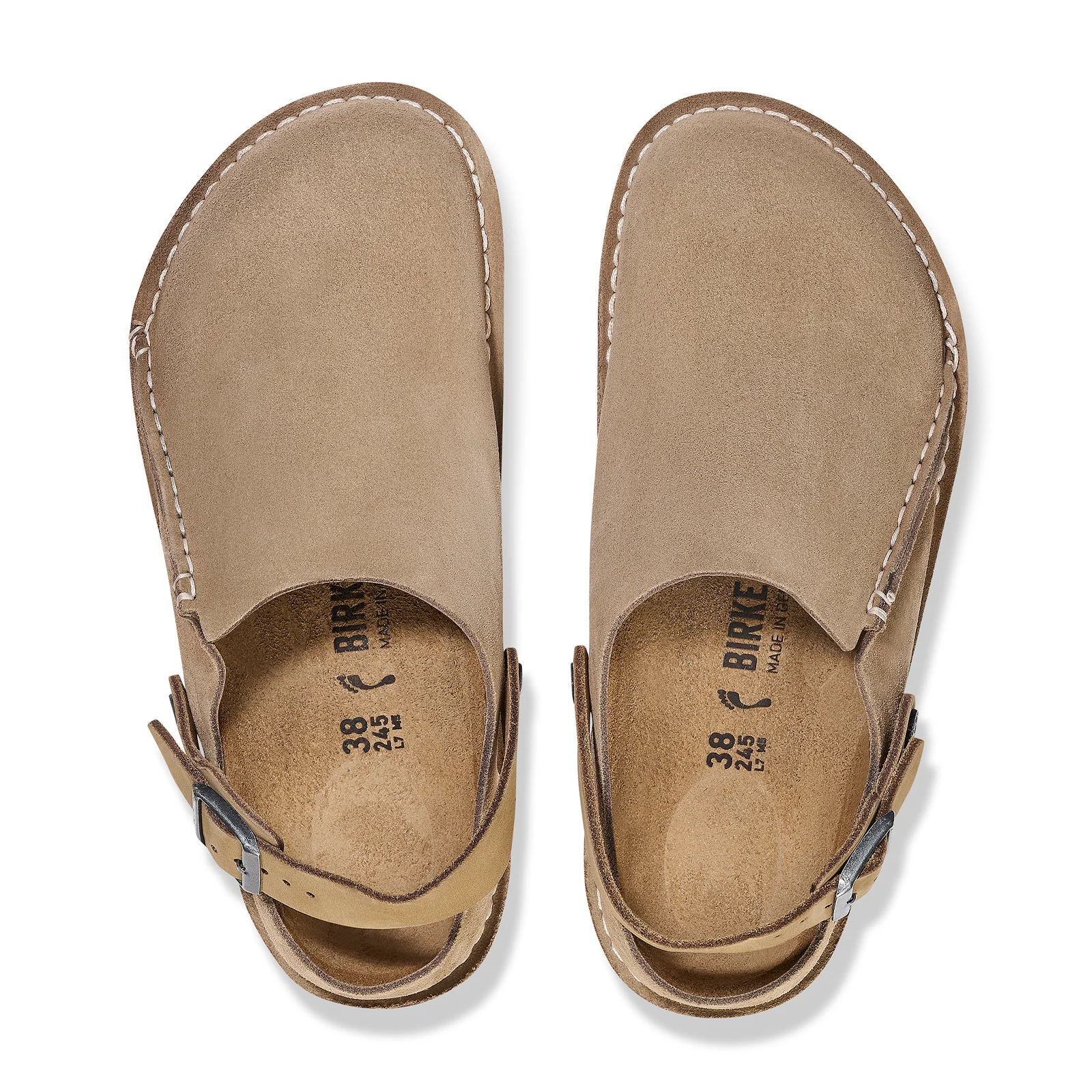 Birkenstock Lutry Narrow Slipper (Women) - Gray Taupe Suede - Image 2