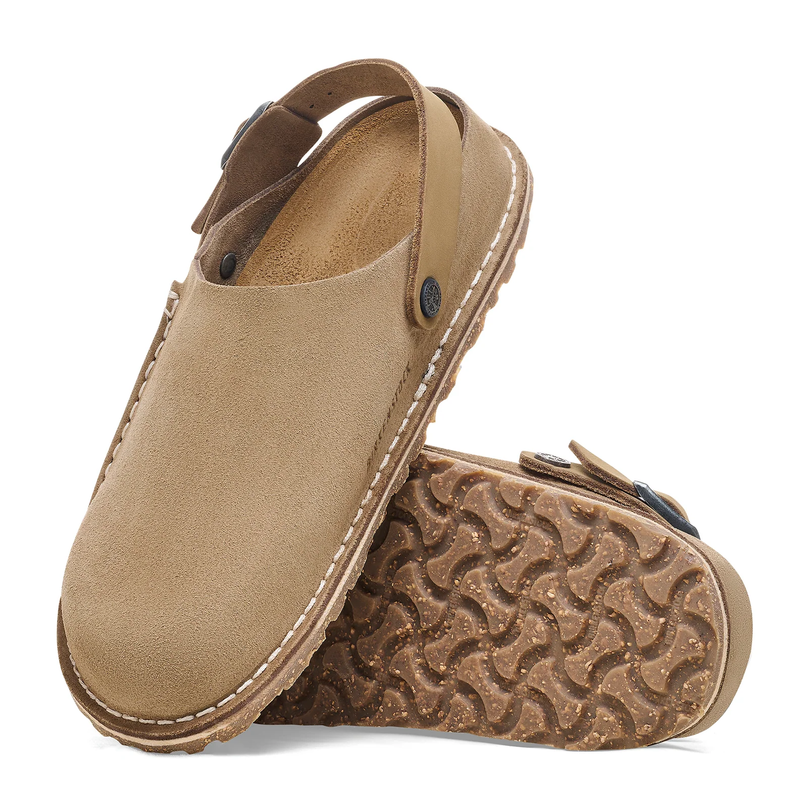 Birkenstock Lutry Narrow Slipper (Women) - Gray Taupe Suede - Image 3