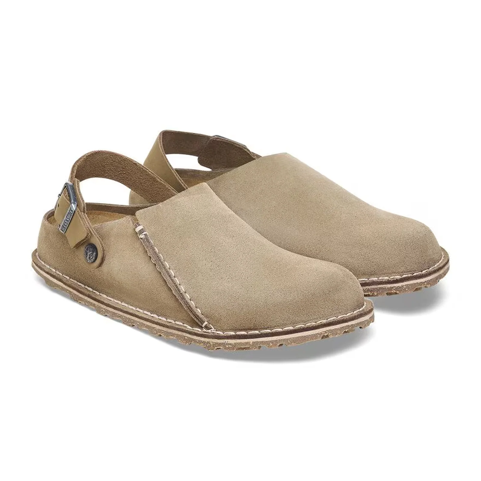Birkenstock Lutry Narrow Slipper (Women) - Gray Taupe Suede - Image 4