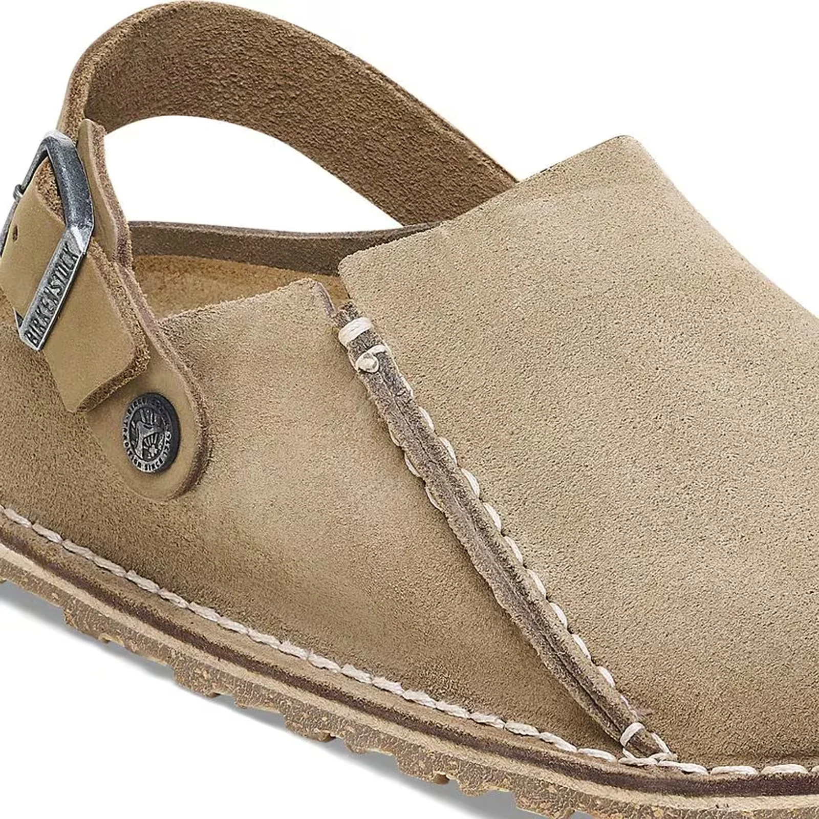 Birkenstock Lutry Narrow Slipper (Women) - Gray Taupe Suede - Image 5