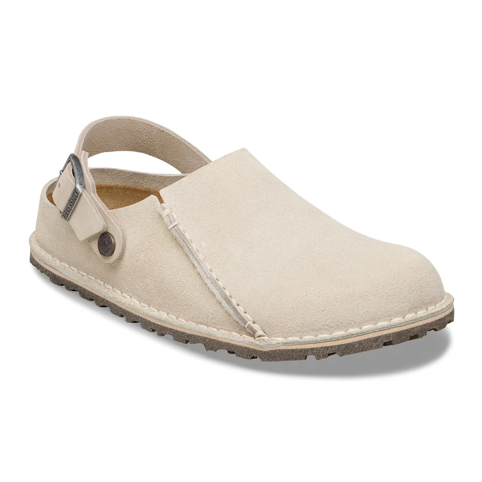Birkenstock Lutry Narrow Slipper (Women) - Oyster Suede