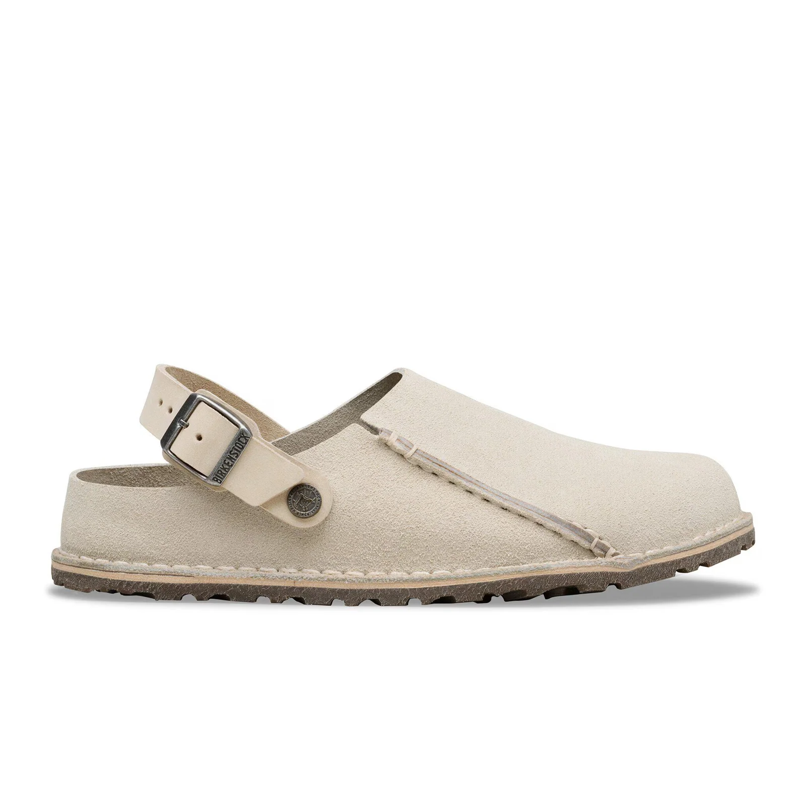 Birkenstock Lutry Narrow Slipper (Women) - Oyster Suede - Image 4