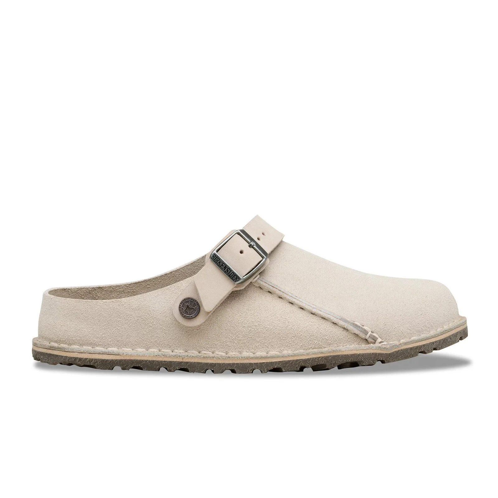 Birkenstock Lutry Narrow Slipper (Women) - Oyster Suede - Image 5