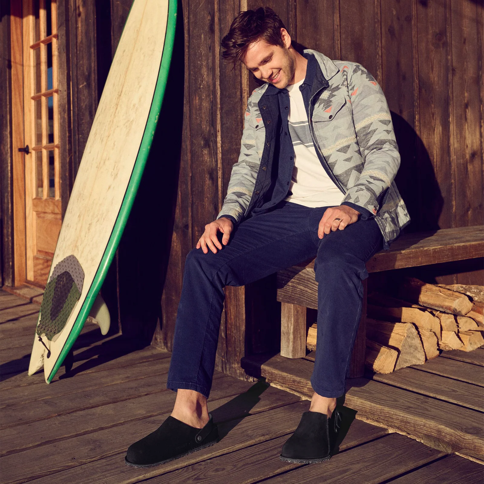 Birkenstock Lutry Slipper (Men) - Black Suede - Image 10