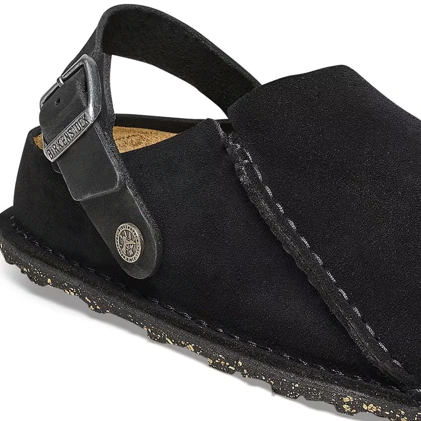 Birkenstock Lutry Slipper (Men) - Black Suede - Image 5