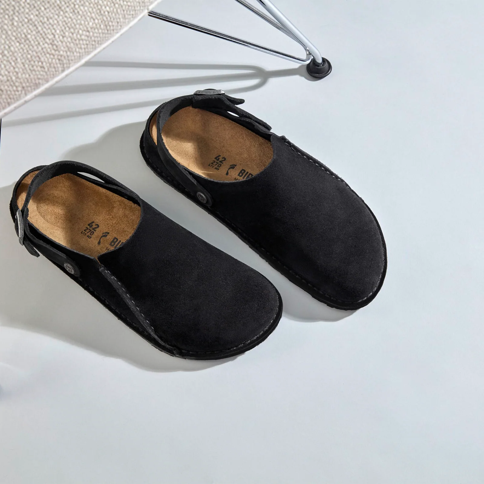 Birkenstock Lutry Slipper (Men) - Black Suede - Image 9